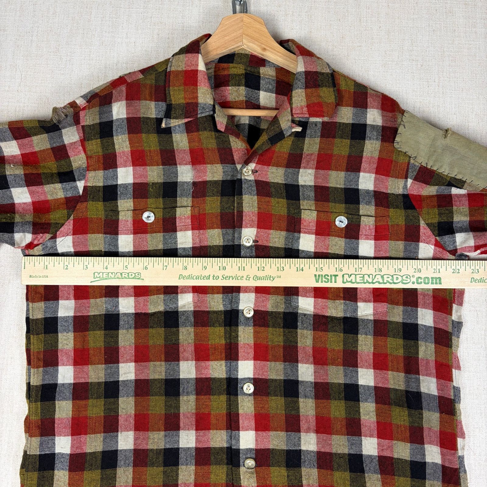 Vintage True Vintage Loop Collar 1930s/ 40s Thrashed Medium Flannel Size US M / EU 48-50 / 2 - 9 Thumbnail