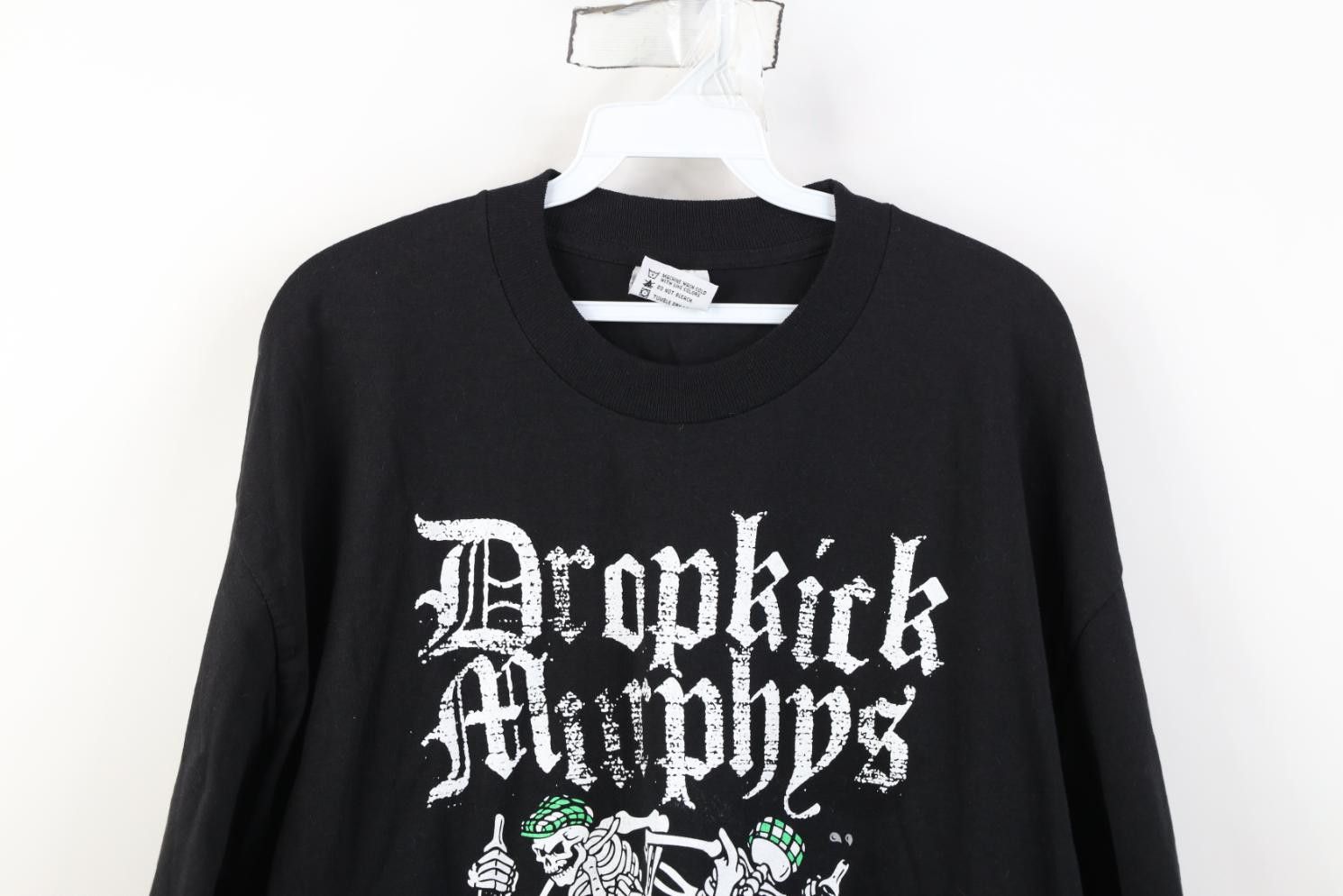 Vintage Vintage Y2K 2011 Dropkick Murphys Band T-Shirt Black USA Size US XL / EU 56 / 4 - 2 Thumbnail