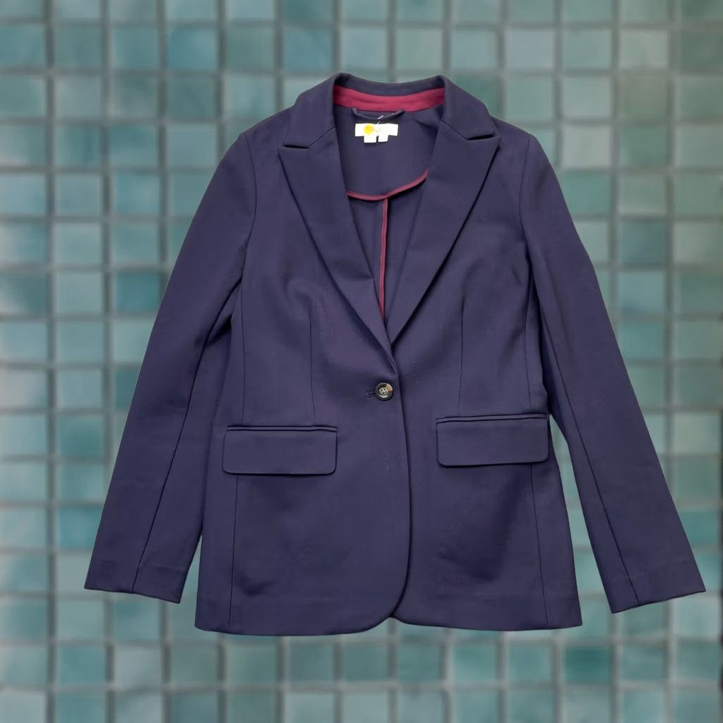 Boden Boden Jacket Womens 6 Blue Blazer Coat Stretch Business Formal Button Classic Size M / US 6-8 / IT 42-44 - 1 Thumbnail