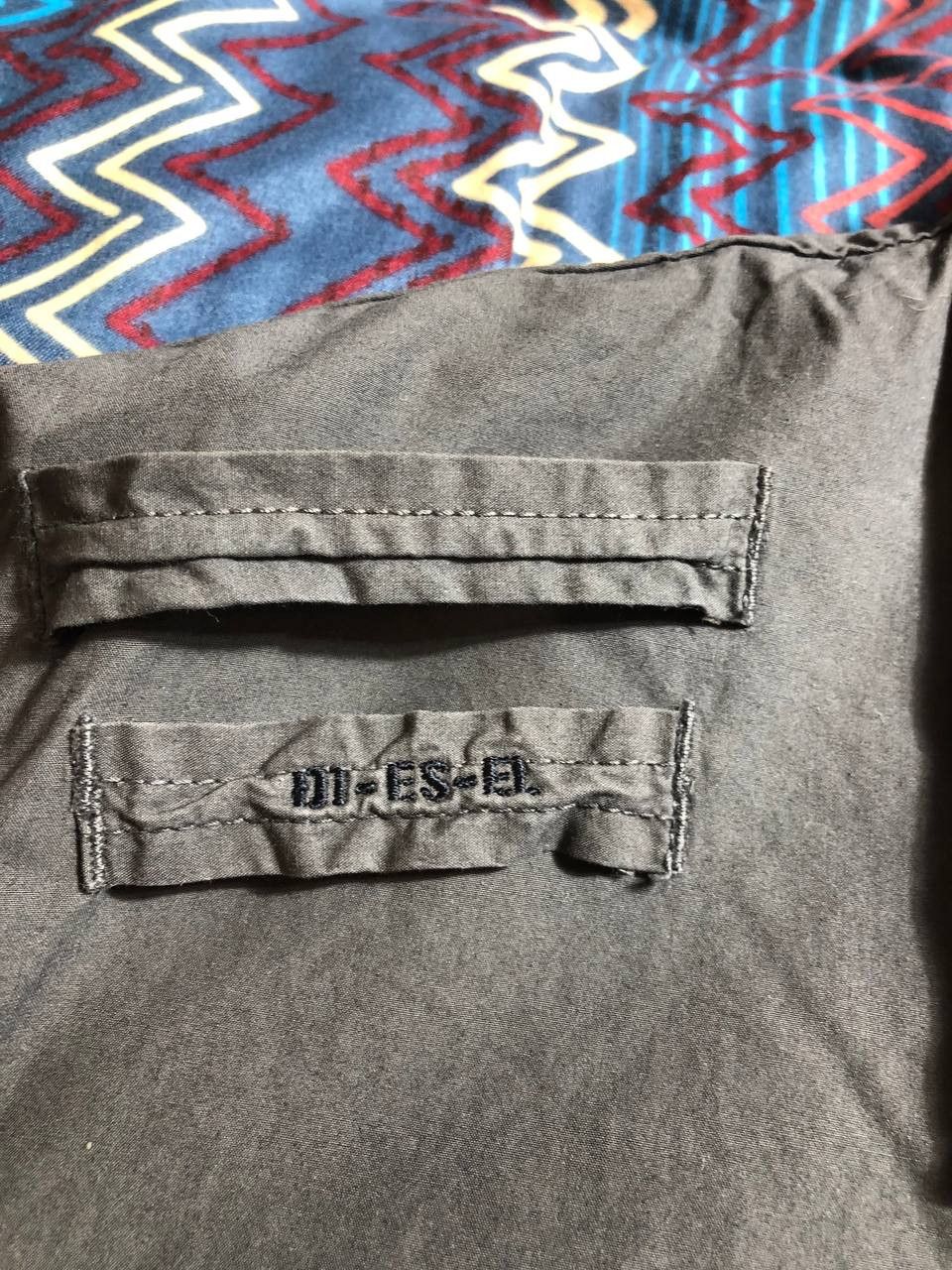 Diesel × Vintage Vintage Diesel Metal Logo Button Up Shirt Y2K Size US M / EU 48-50 / 2 - 6 Thumbnail
