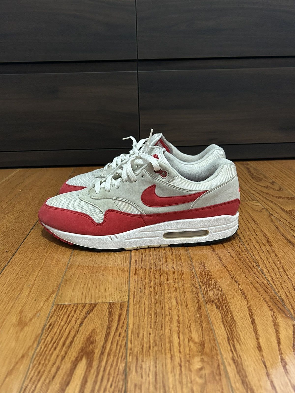 Nike Nike Air Max 1 Anniversary Red Size US 12 / EU 45 - 1 Thumbnail