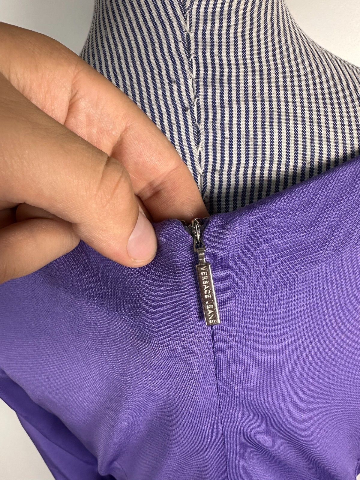 Versace Jeans Couture Versace Jeans Couture Dress Purple Size US6 IT42 Size M / US 6-8 / IT 42-44 - 6 Thumbnail