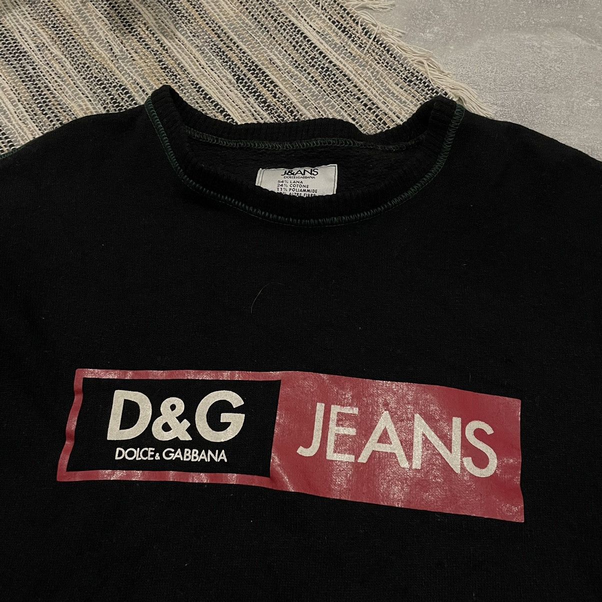 Dolce Gabbana Sweatshirt punk CYBER 90s USA Japan goth box