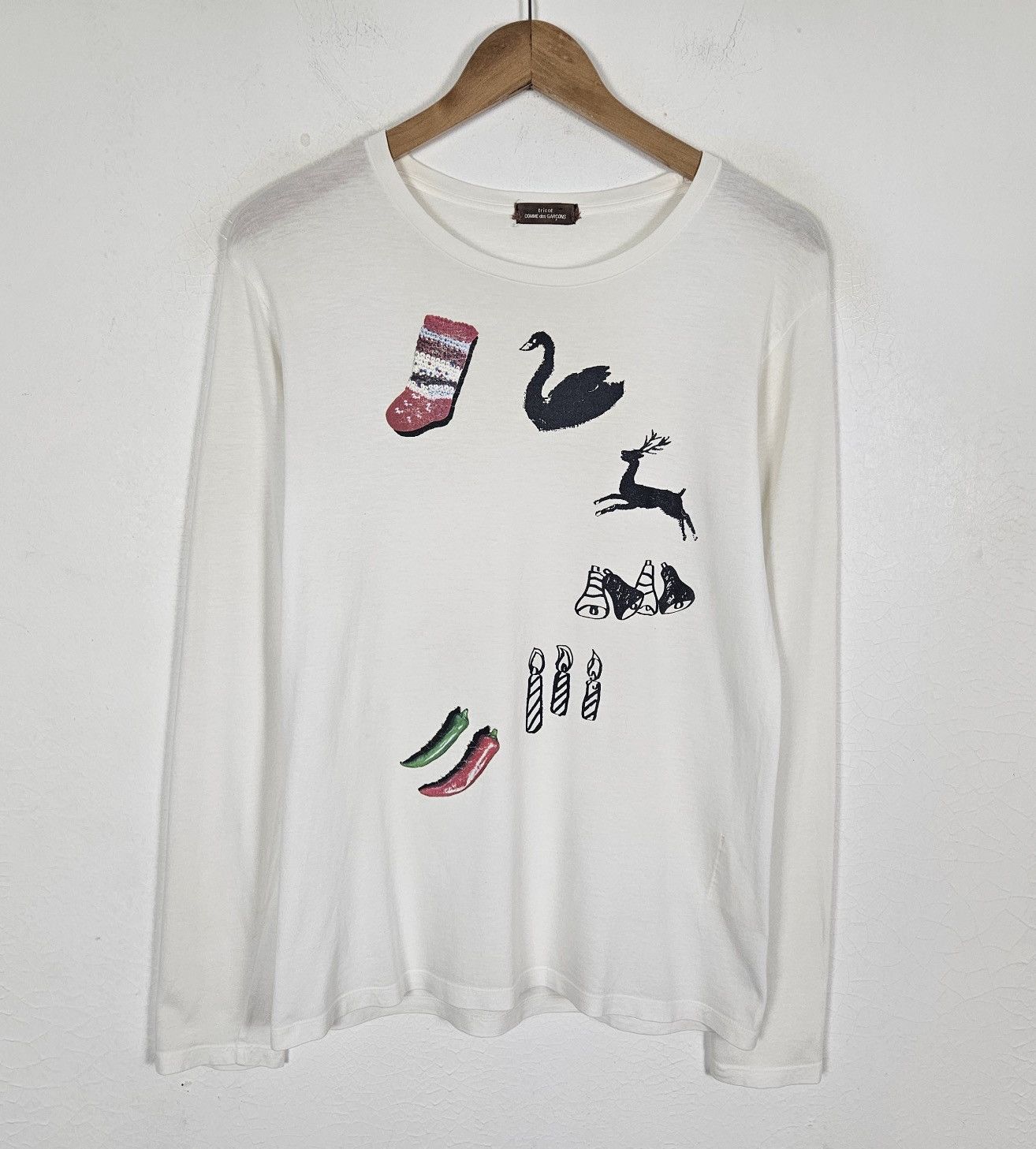 Tricot Comme des Garcons Tricot Comme des Garcons CDG Christmas Shirt Size S / US 4 / IT 40 - 2 Thumbnail