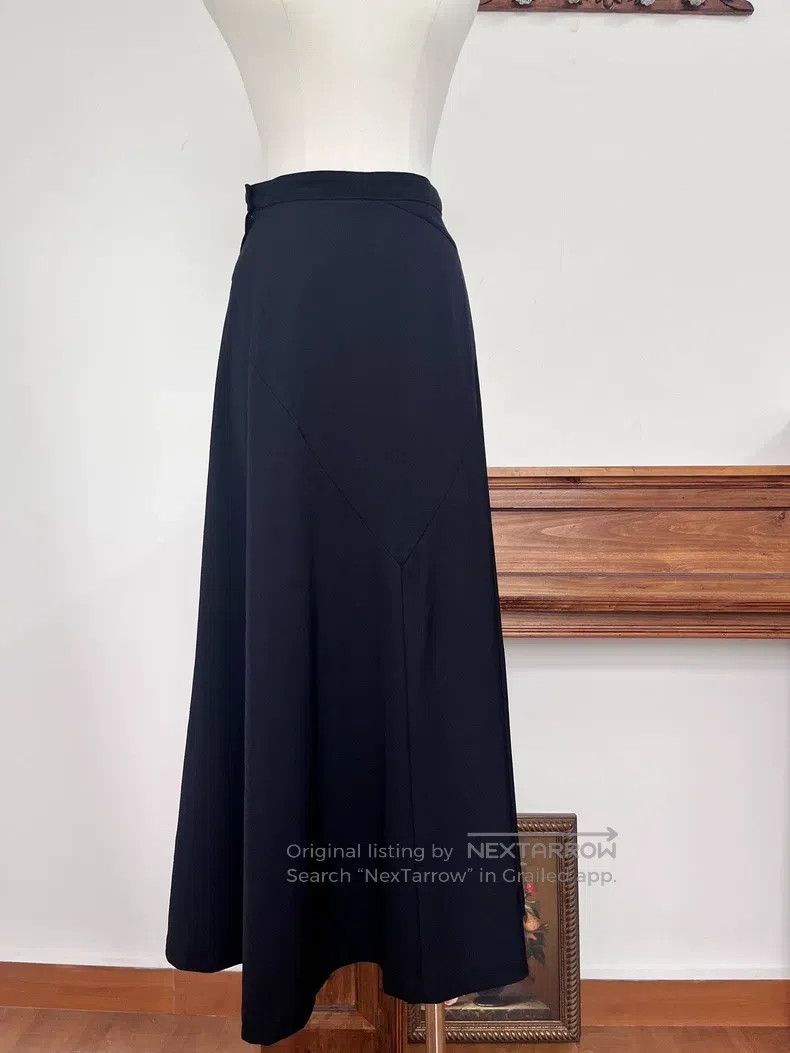 Comme des Garcons Comme Des Garcons size M Navy Blue Design Cut Skirt Umbrel Size 23" - 6 Thumbnail