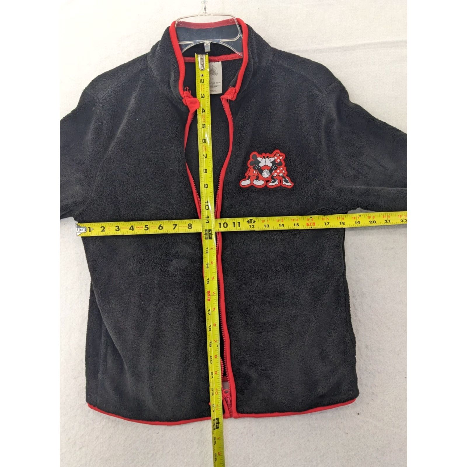 Disney VINTAGE Mickey & Minnie Mouse Disney Store Jacket Womens S Black Full Zip Fleece Lightweight Pockets Collared 90s Theme Mens Womens Size S / US 4 / IT 40 - 4 Thumbnail