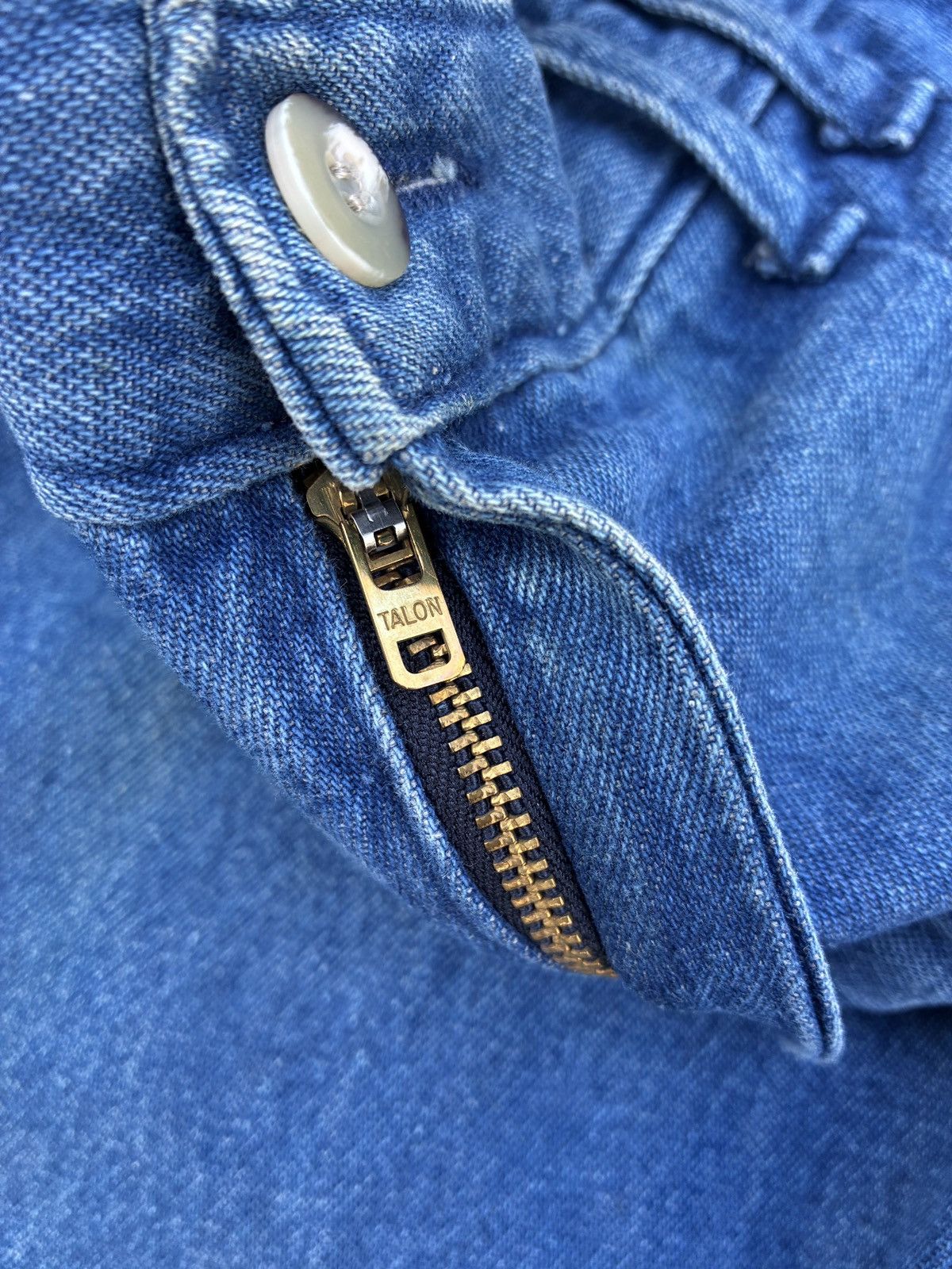 Dickies Vintage 90s Dickies Made in USA Pleated Denim Jeans Size 28" / US 6 / IT 42 - 6 Thumbnail