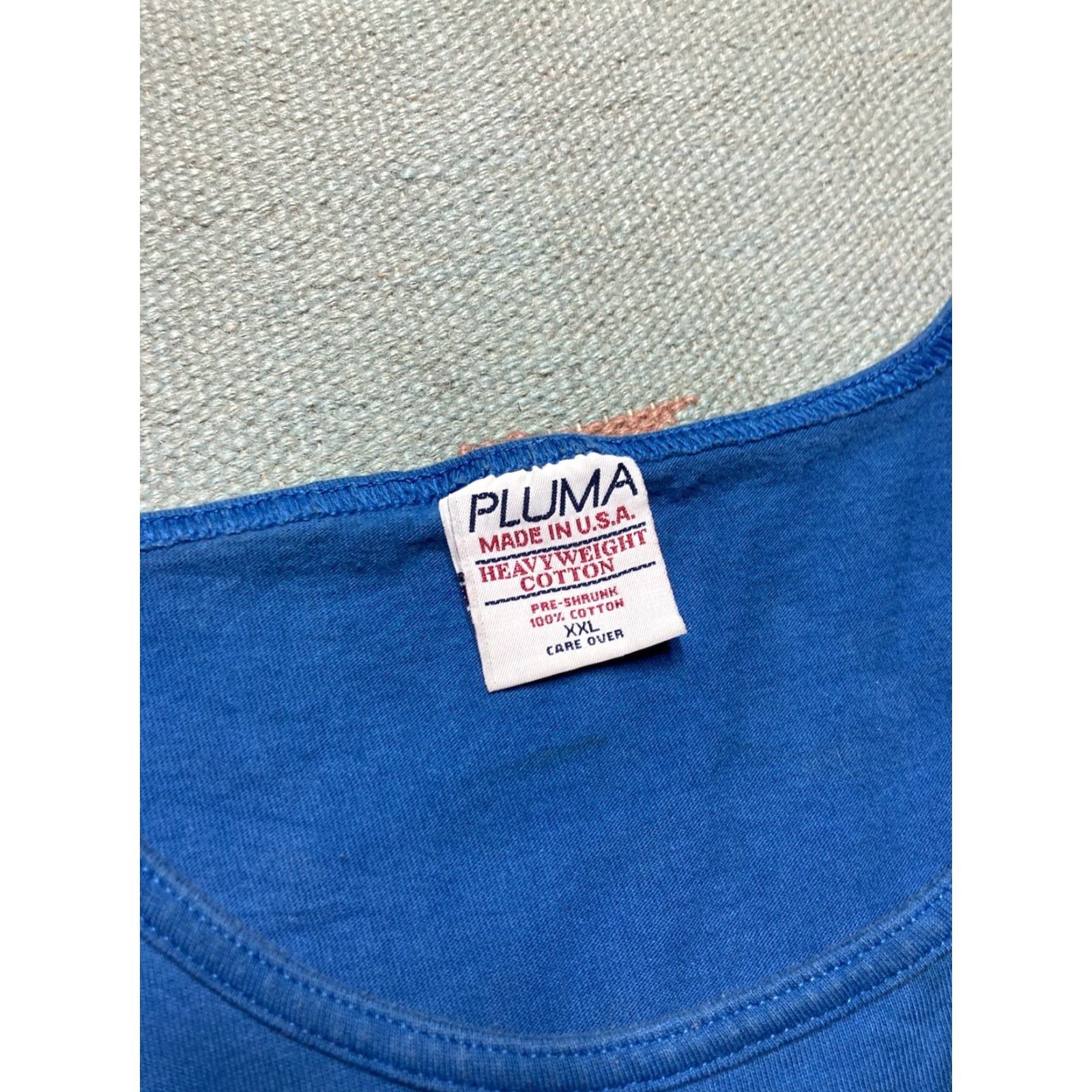 Vintage VINTAGE 90s Tank Top Sleeveless T Shirt Blue Distressed Cotton XXL Men T-Shirt Size US XXL / EU 58 / 5 - 7 Thumbnail