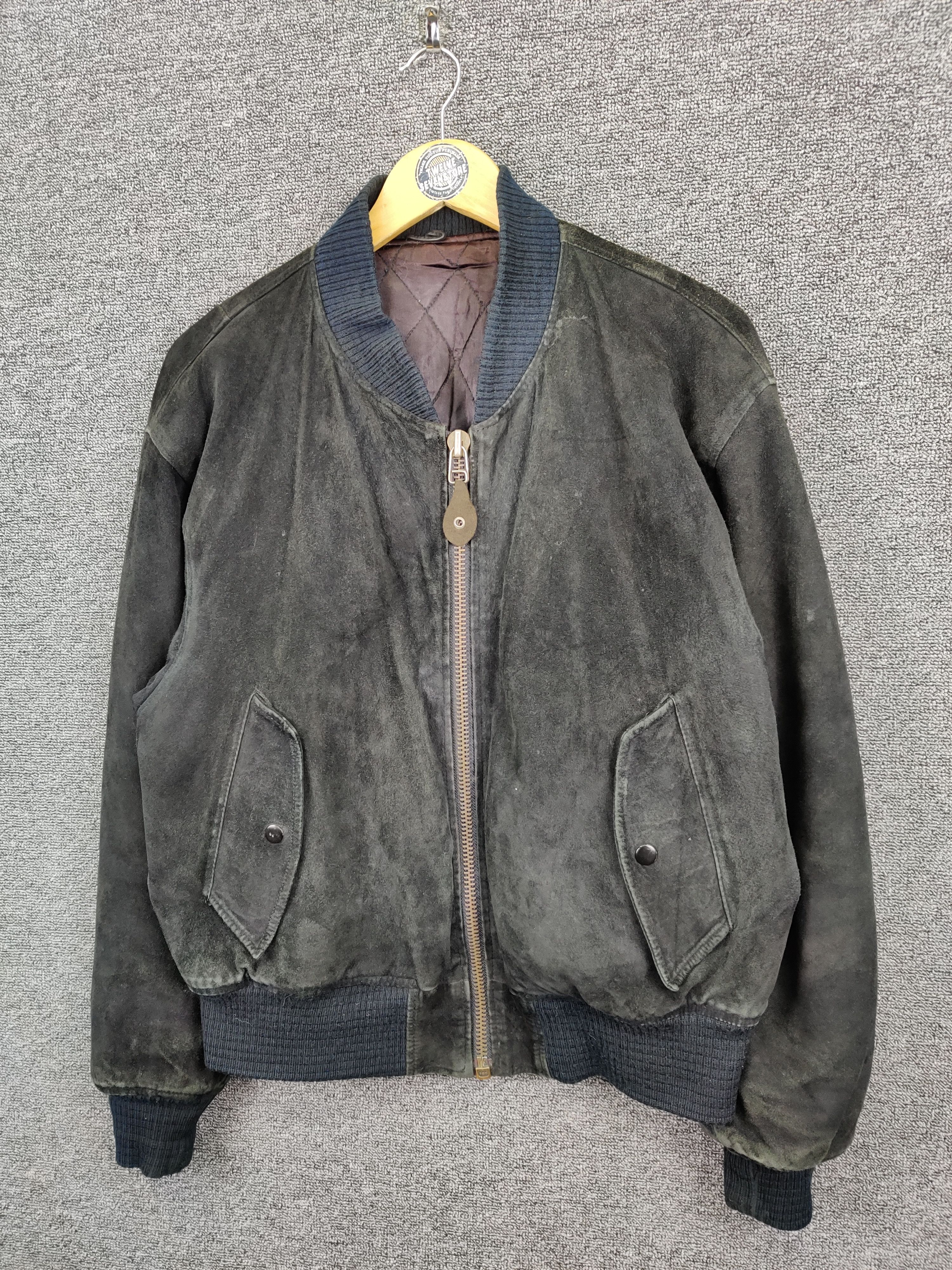 Japanese Brand Vintage Milano Connection Leather Bomber Jacket Size US M / EU 48-50 / 2 - 2 Thumbnail