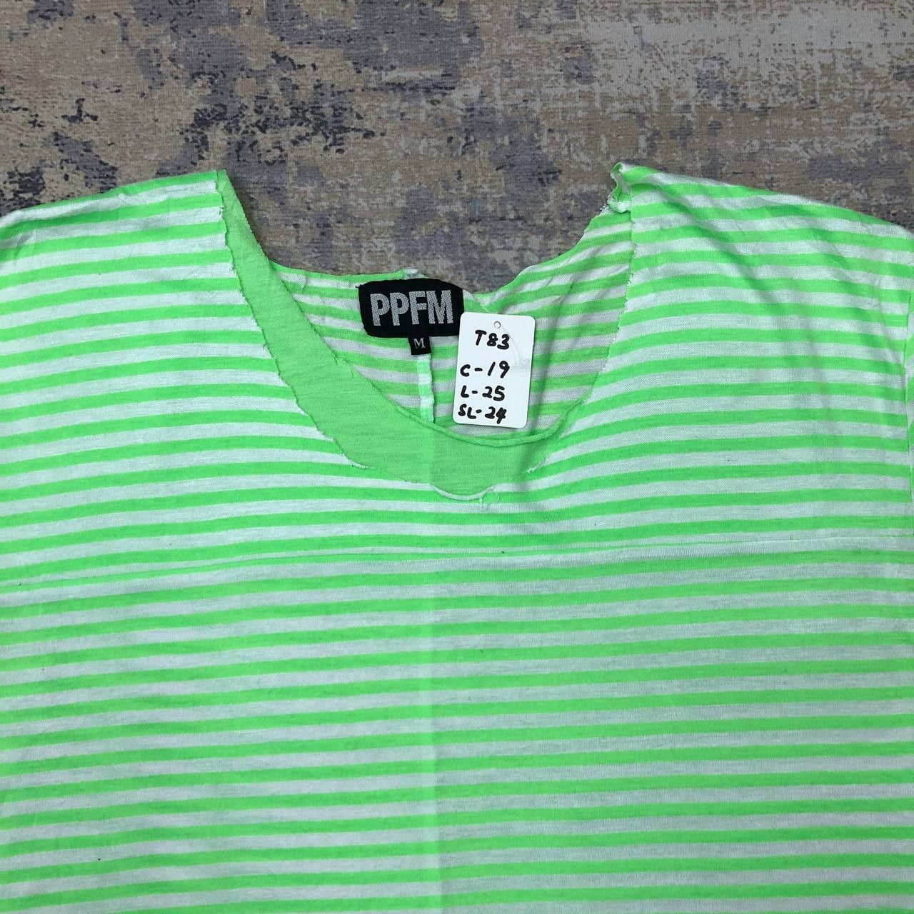 PPFM T83 PPFM PUNK STRIPED LONG SLEEVE TEE Size US M / EU 48-50 / 2 - 4 Thumbnail
