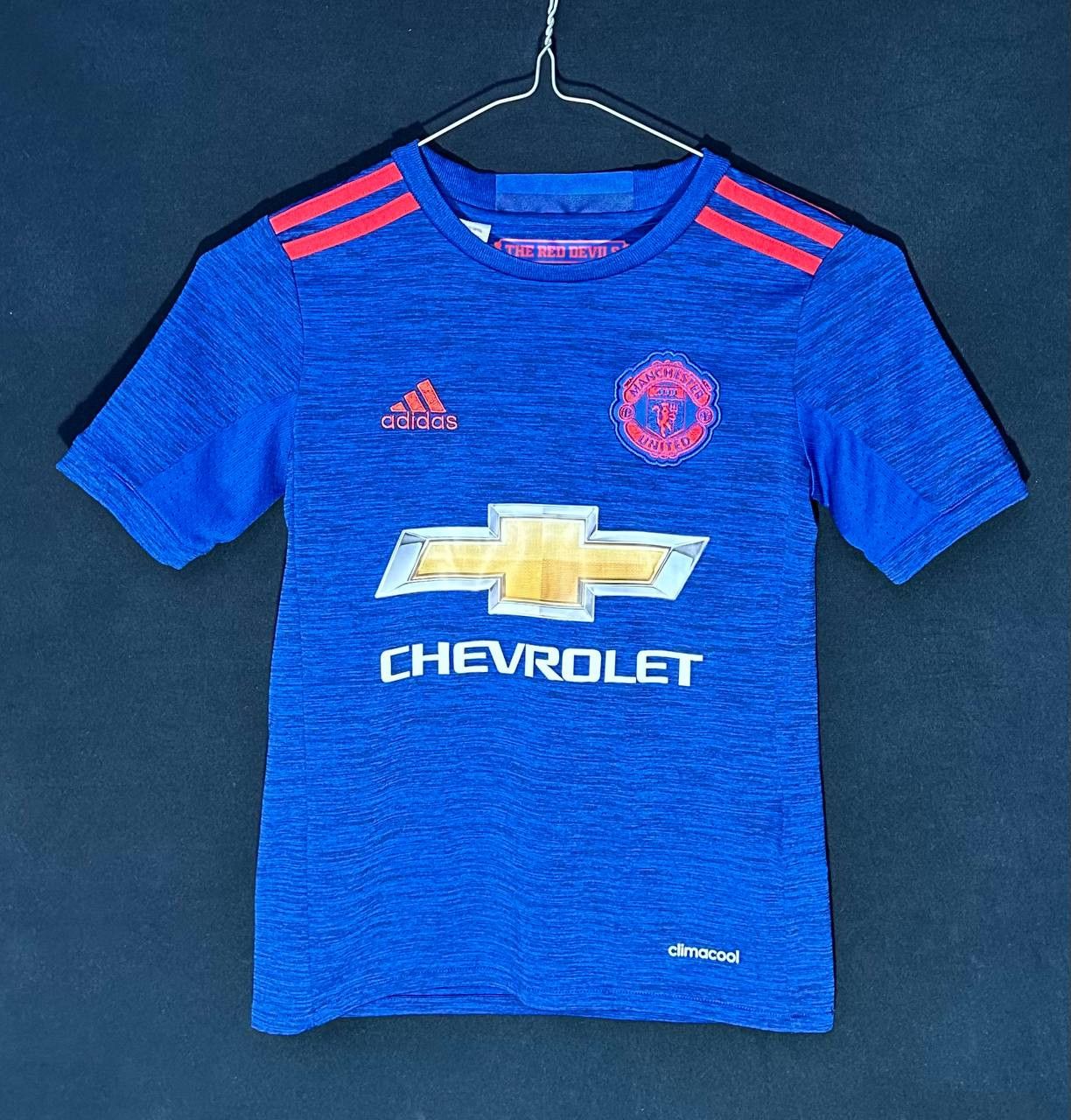 Adidas MANCHESTER UNITED 2016/17 FOOTBALL SHIRT JERSEY AWAY ADIDAS Size US XXS / EU 40 - 1 Thumbnail