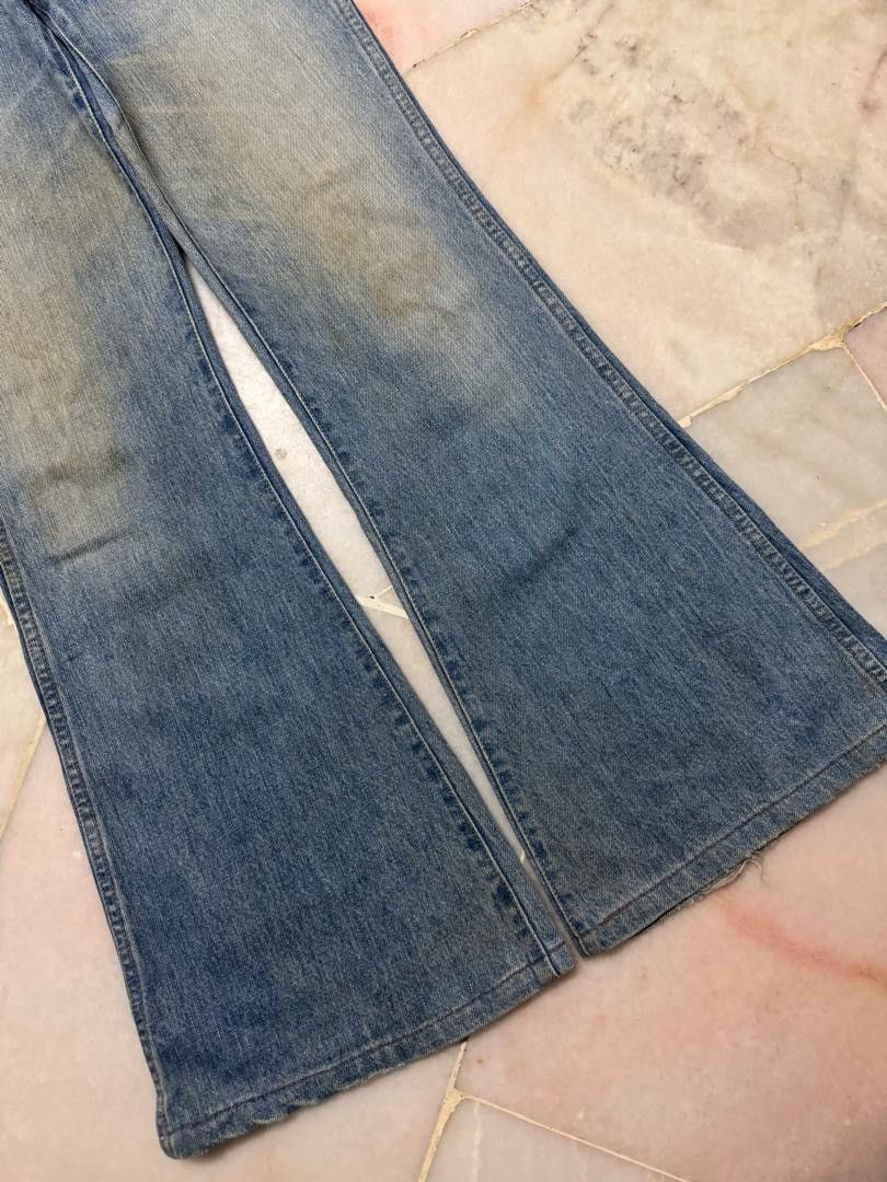 Big John 80s💥BigJohn Bell Bottom Rusty Mudwash Bushpants Insane Jean Size US 29 - 7 Thumbnail
