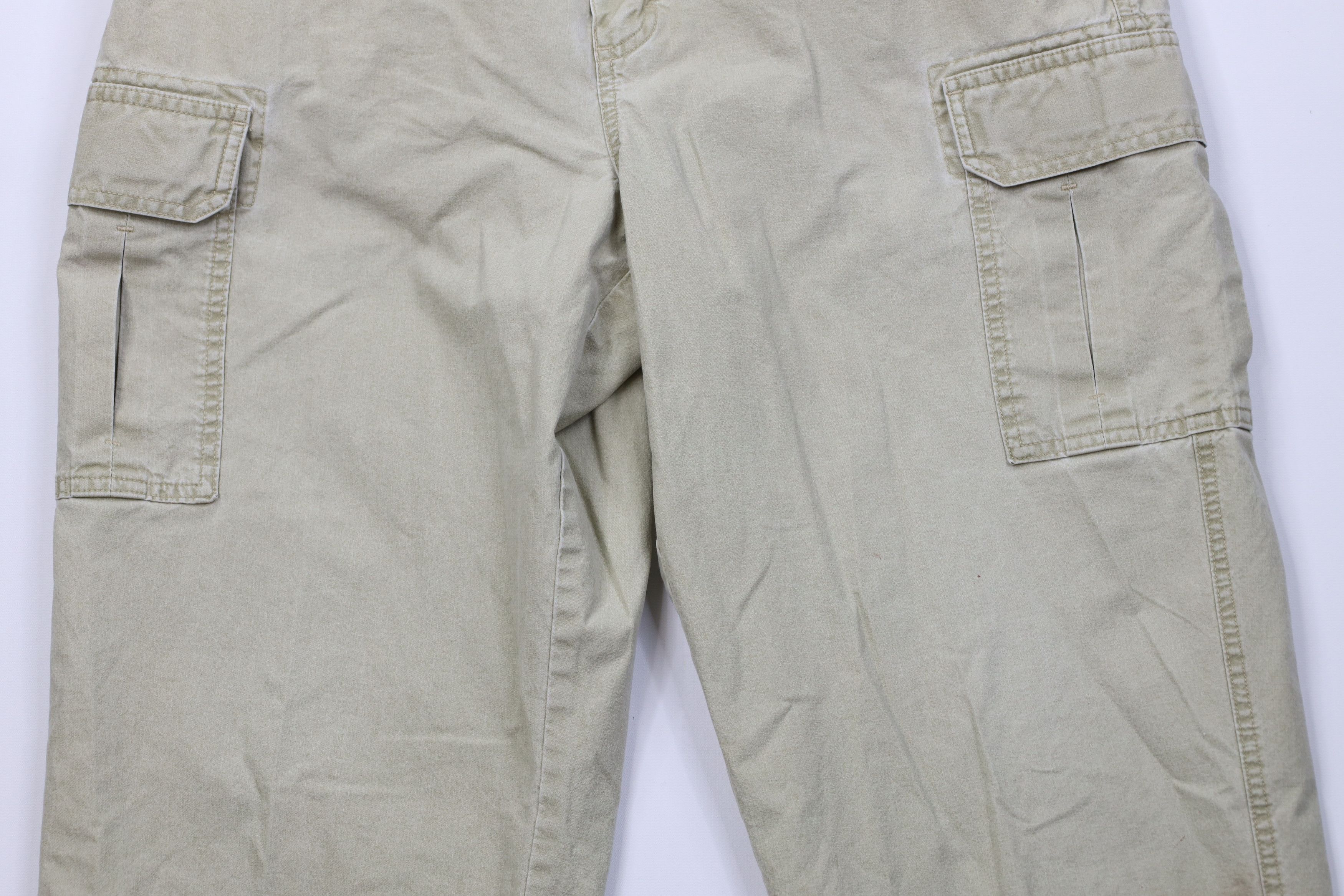 L.L. Bean Vintage 90s LL Bean Stonewash Wide Leg Cargo Pants Cotton Size US 36 / EU 52 - 3 Thumbnail