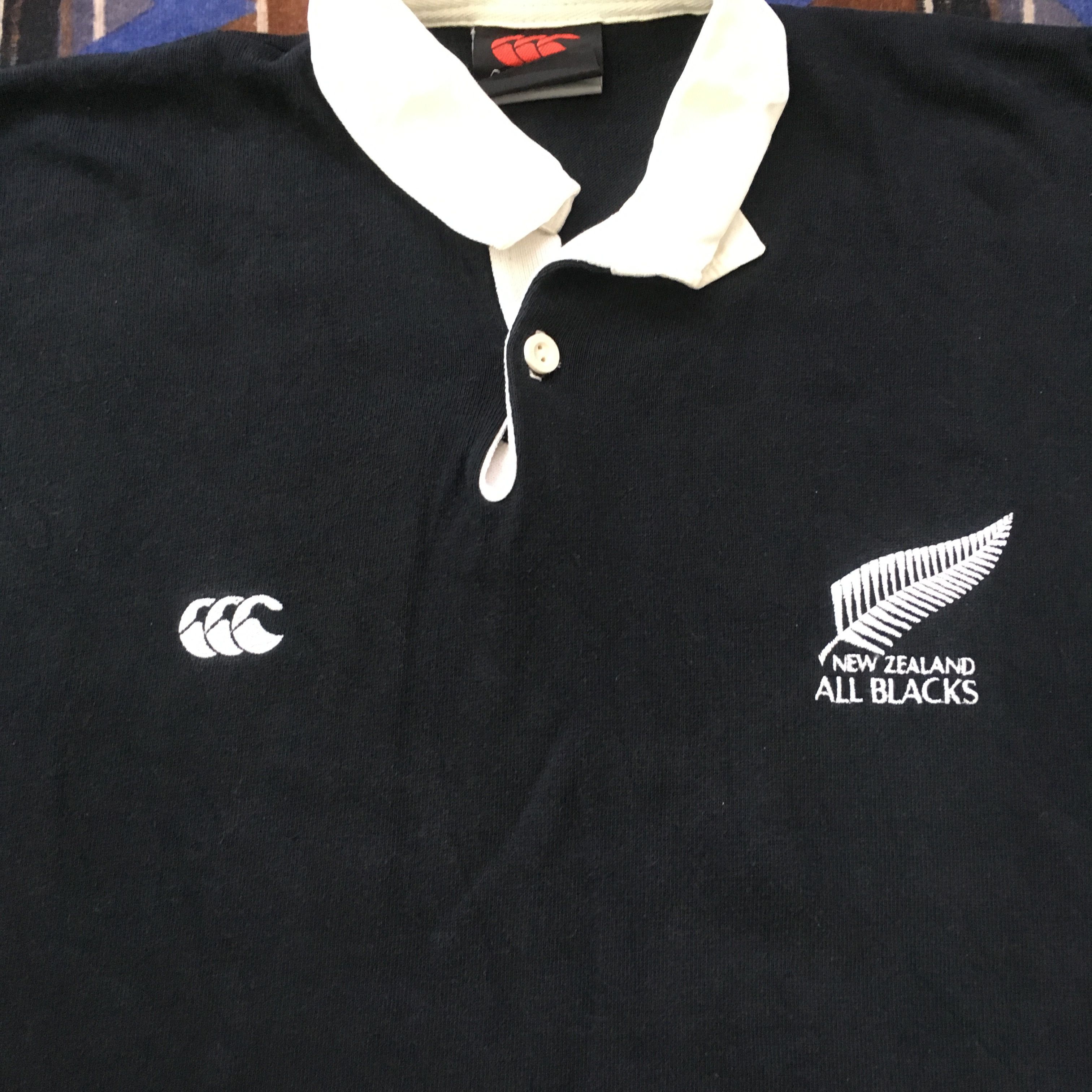 Canterbury of New Zealand Vintage 90's Canterbury Of New Zealand All Black Polo Shirt Size US M / EU 48-50 / 2 - 9 Thumbnail