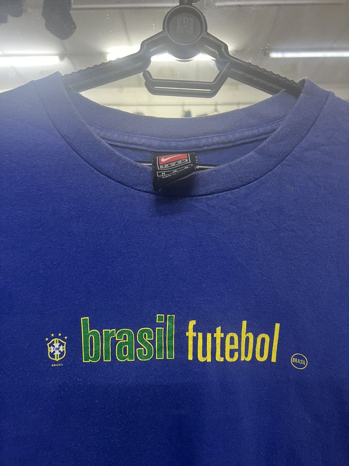 Nike Nike Vintage 90s Team Brazil - Brazil Futebol Size US M / EU 48-50 / 2 - 2 Thumbnail