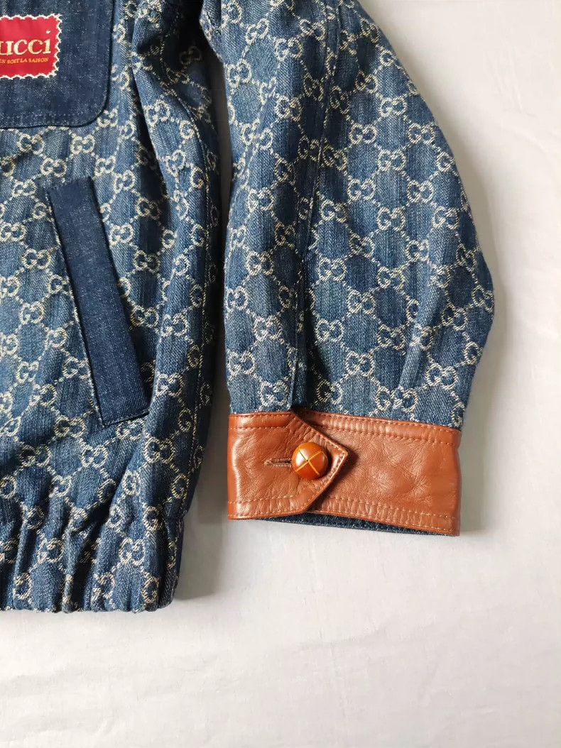 Gucci Gucci Full-print leather denim jacket 2501-Nextarrow Size US M / EU 48-50 / 2 - 8 Thumbnail