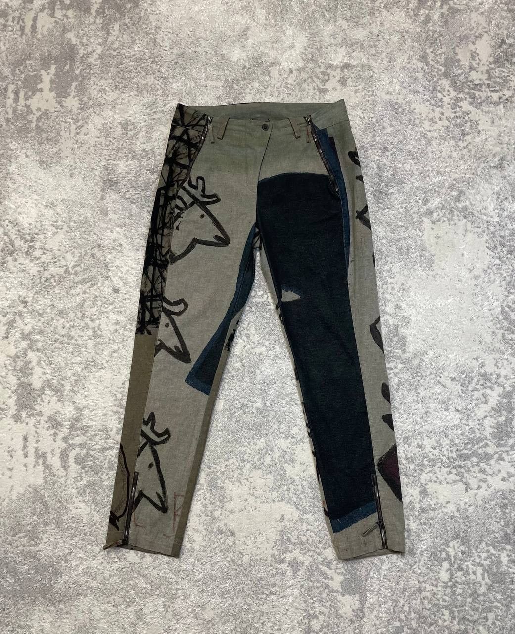 Annette Görtz Avant-Garde Art Print Pants, Cubist, Germany