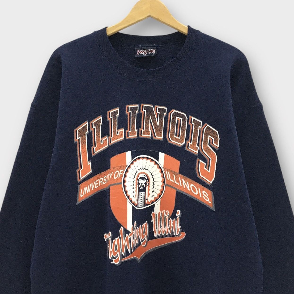 Jansport Vintage 90s Jansport University Of Illinois Crewneck Size US L / EU 52-54 / 3 - 4 Thumbnail
