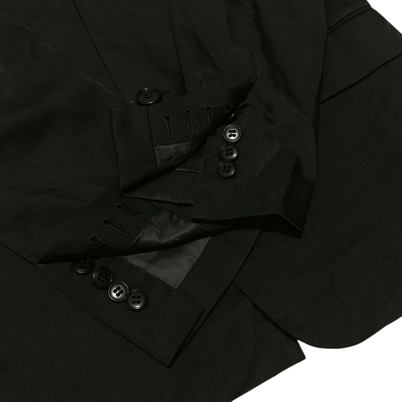 Helmut Lang Vintage 00s Helmut Lang Classic Black Tailored Blazer Size 36S - 4 Thumbnail