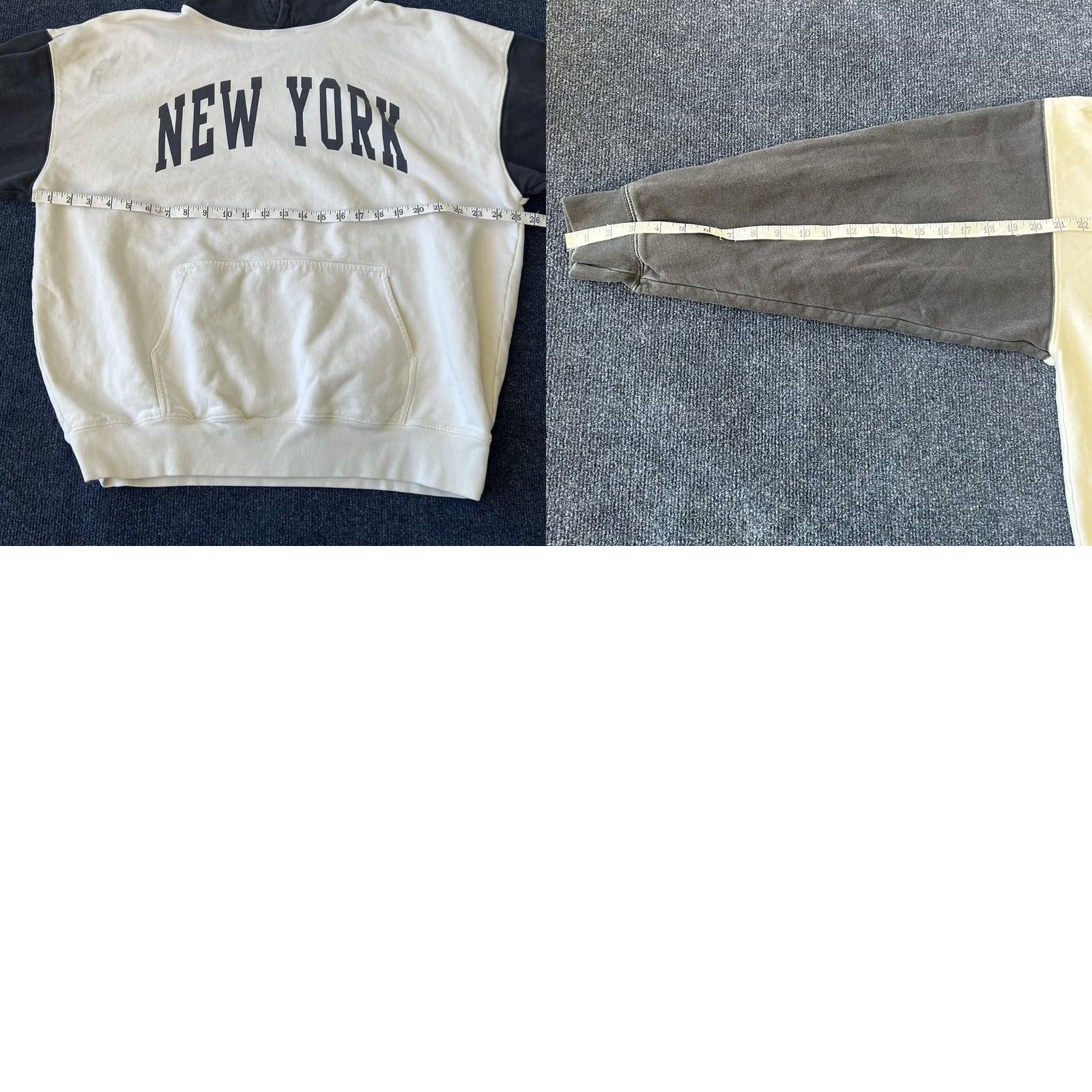 Vintage VINTAGE John Galt Hoodie Sweatshirt Womens Large White Black New York Pullover J Galt Size ONE SIZE - 8 Thumbnail