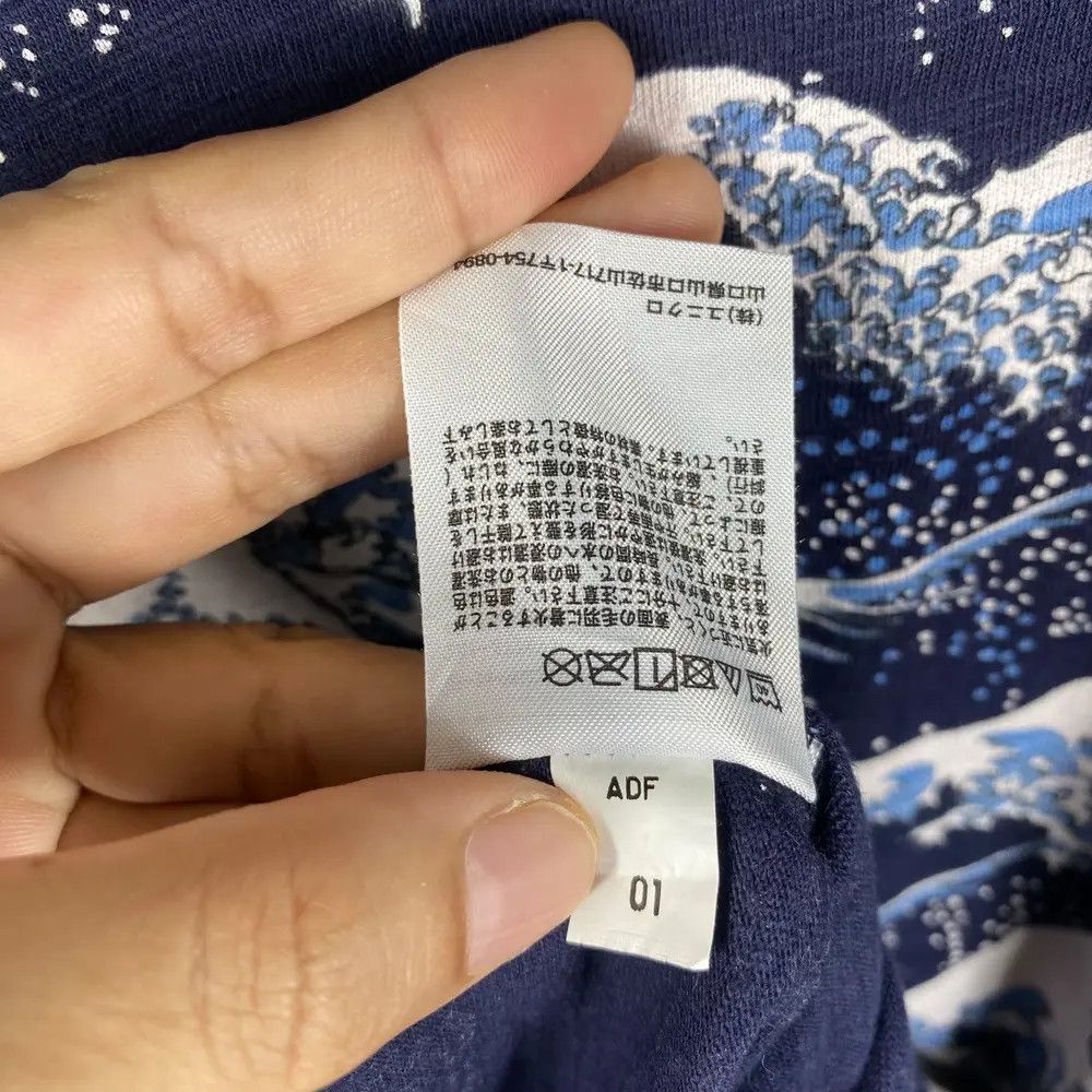 Japanese Brand Japanese Art HOKUSAI BLUE Big Waves Art Full Print Tee Shirt Size US XL / EU 56 / 4 - 7 Thumbnail
