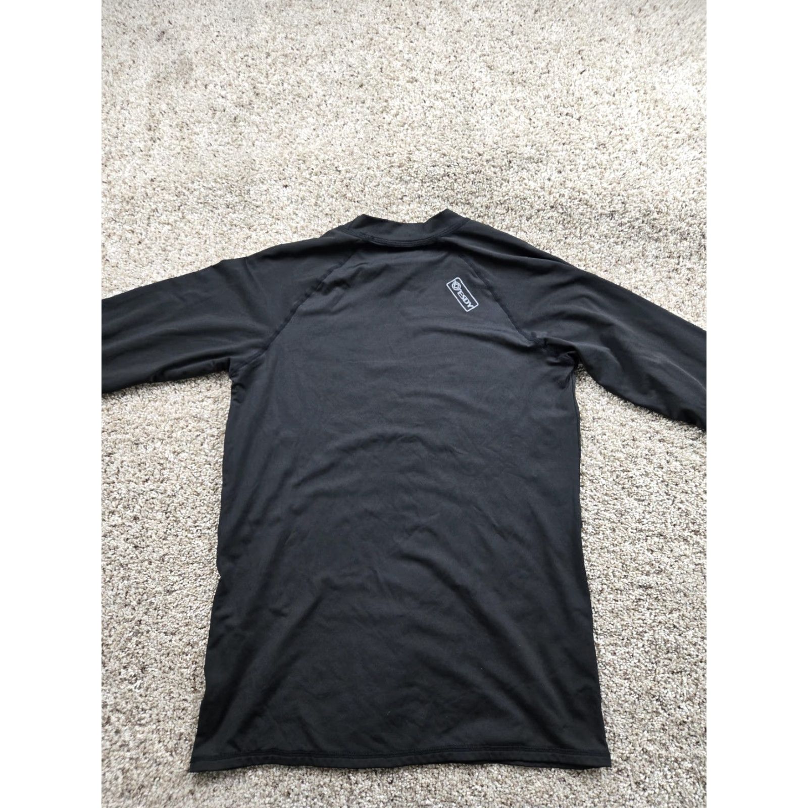 Layer 8 ESDY Shirt Mens L Black Long Sleeve Tactical Base Layer Fleece Lined Size US L / EU 52-54 / 3 - 6 Thumbnail