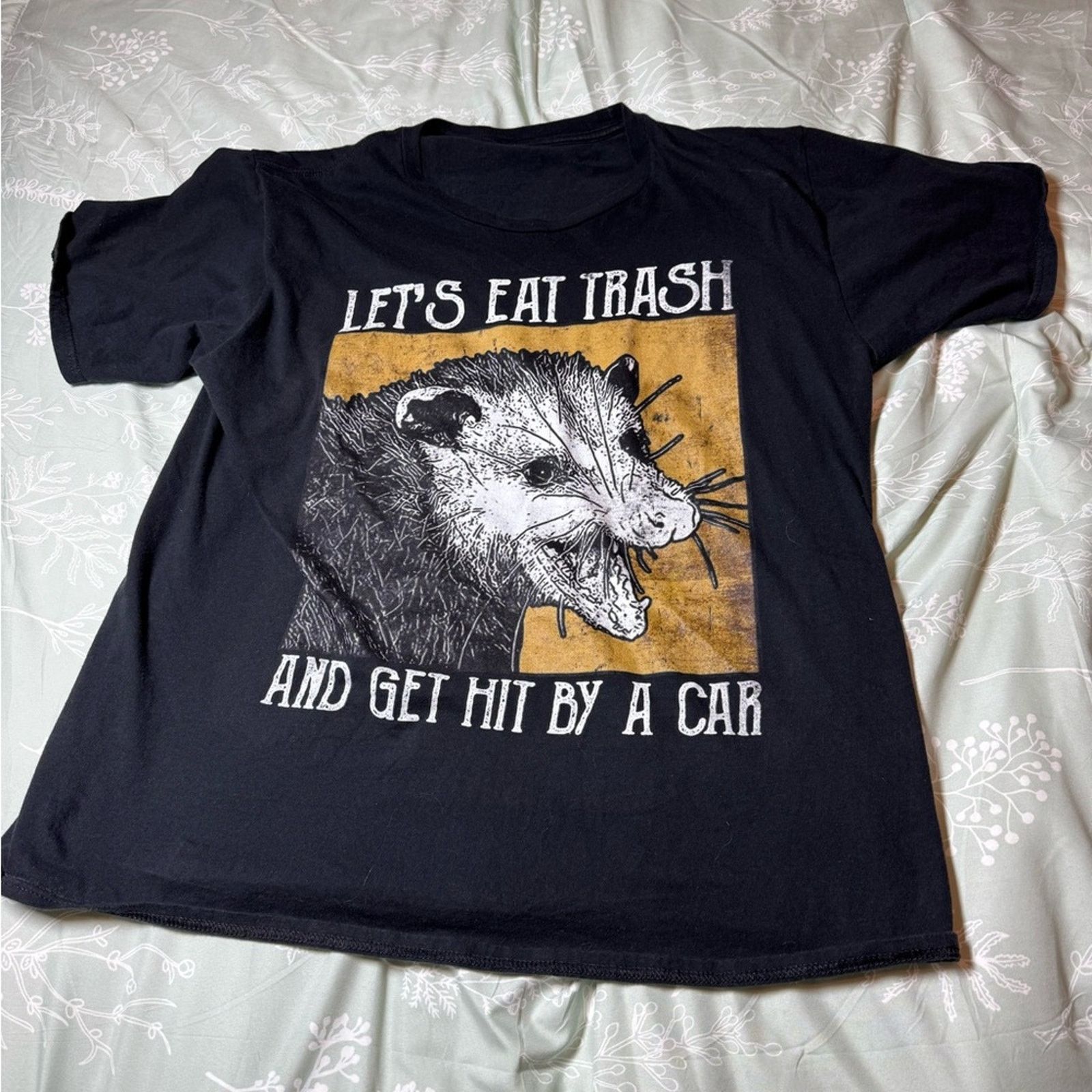 Other “Let’s Eat Trash and Get Hit by a Car” Graphic Tee- L Size US L / EU 52-54 / 3 - 1 Thumbnail