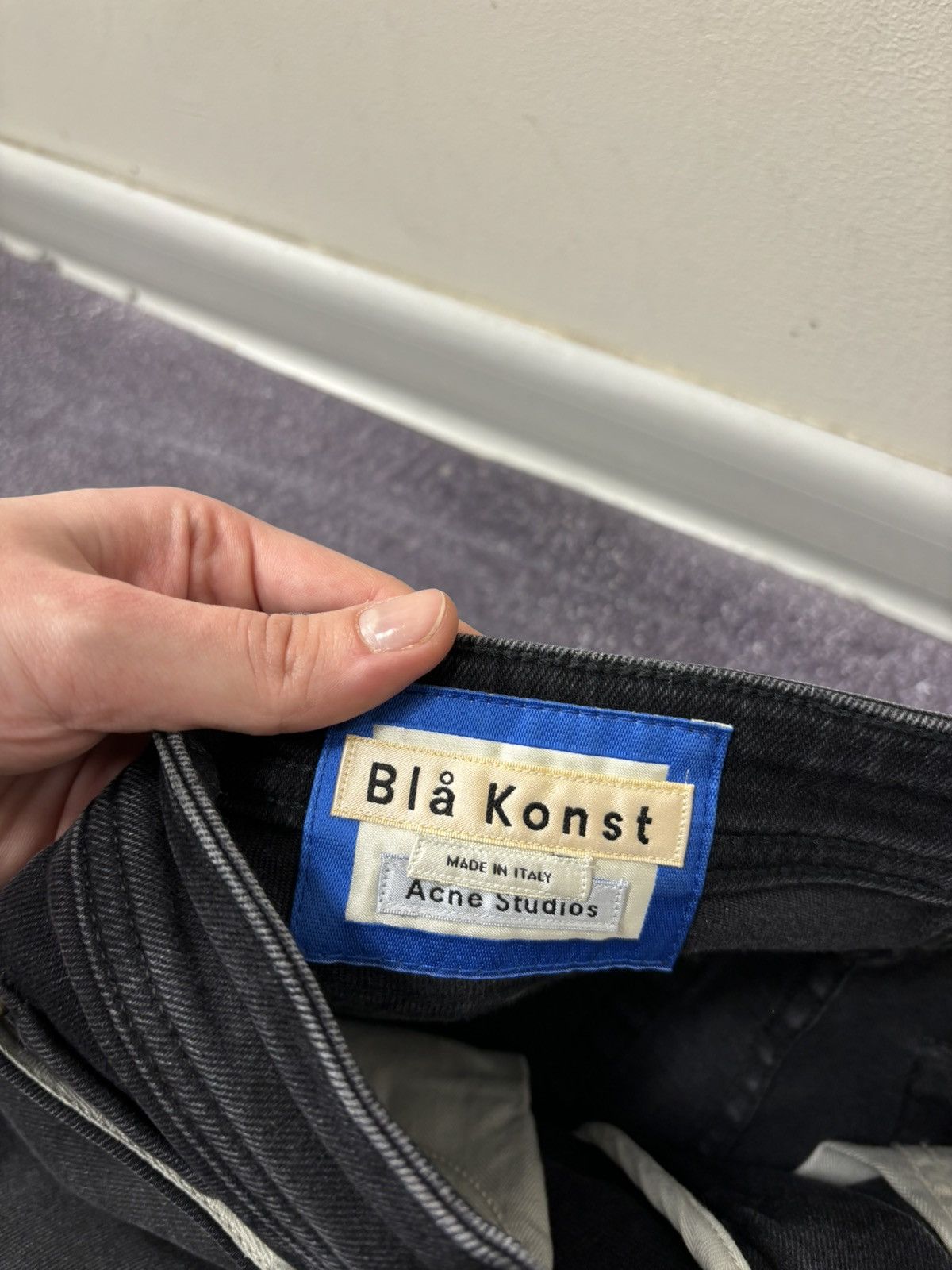 Acne Studios Acne Studios Bla Konst Peg Used Black Women’s Skinny Jeans Size 26" / US 2 / IT 38 - 9 Thumbnail