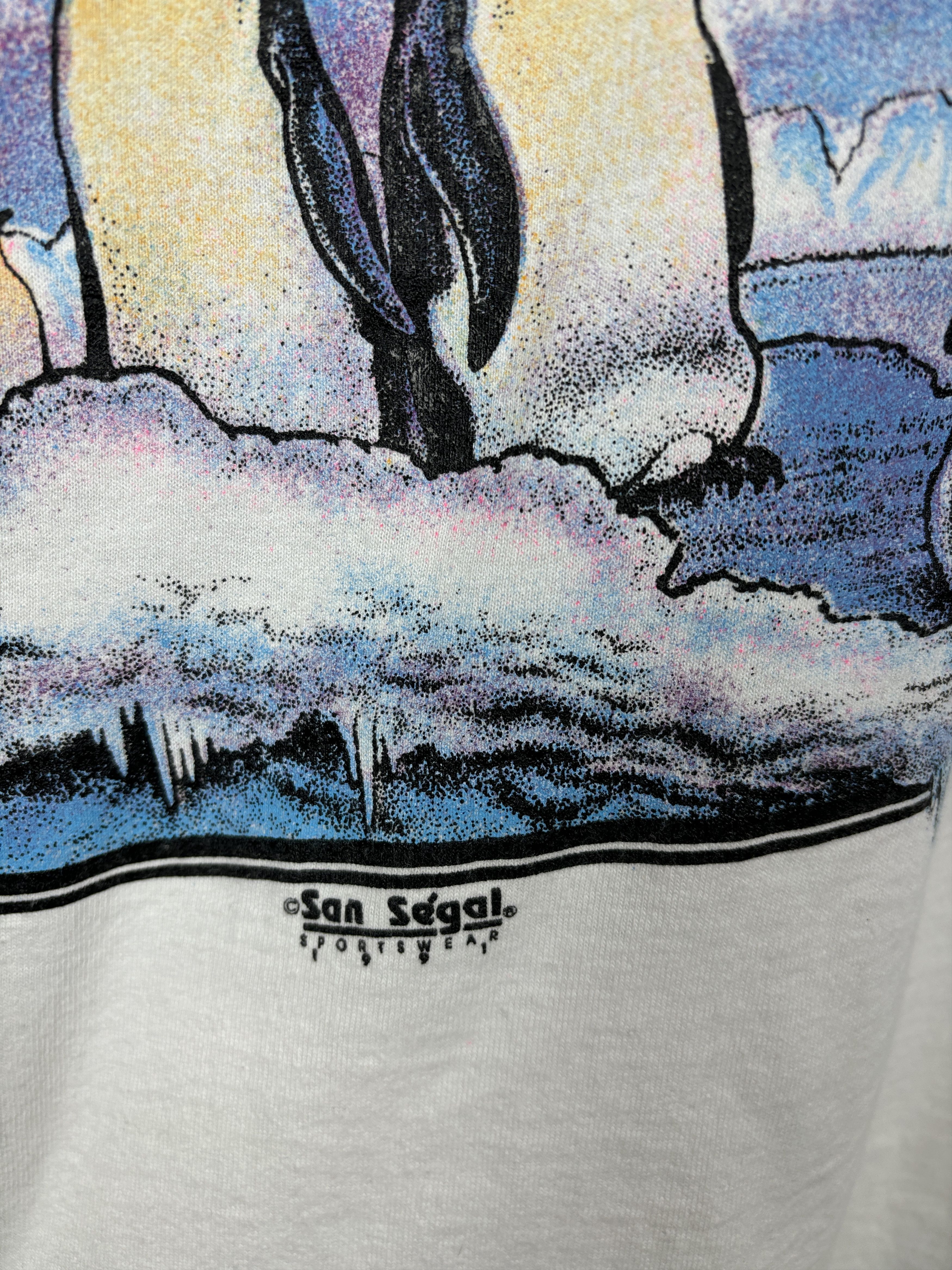 Vintage Vintage 1991 San Segal Sportswear Penguin T-shirt Size US XL / EU 56 / 4 - 5 Thumbnail