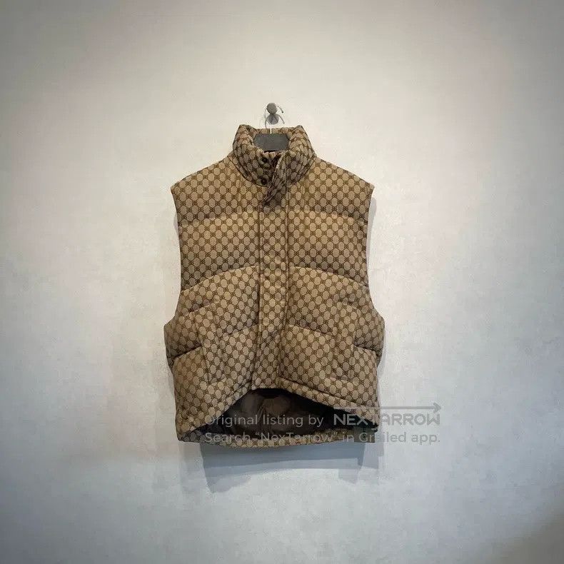 Balenciaga Balenciaga Double B Logo Printed Down Vest Size XXS / US 00 / IT 34 - 1 Thumbnail