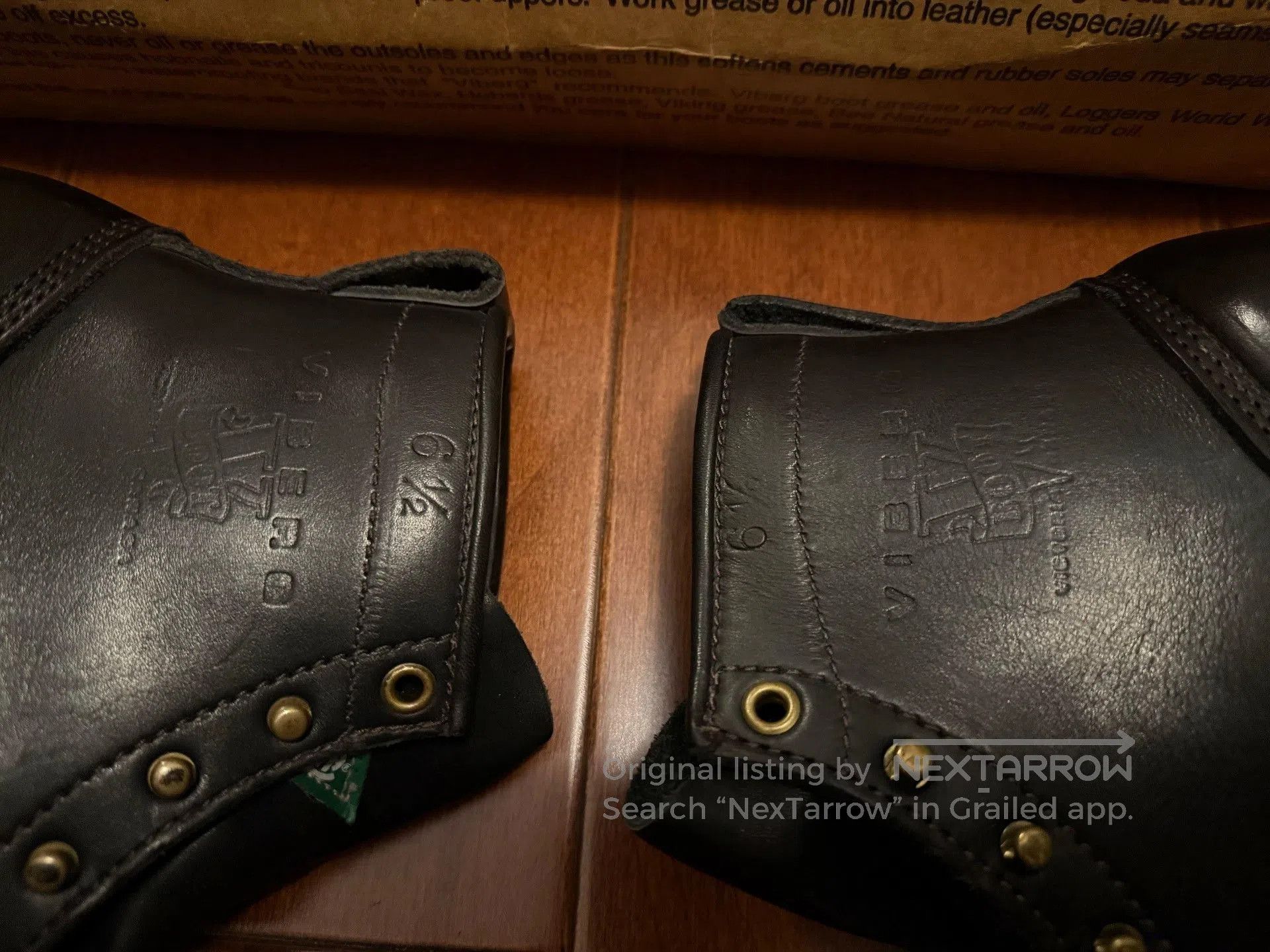 Viberg VIBERG Black Work Hiking Boots. Size US 8.5 / EU 41-42 - 6 Thumbnail