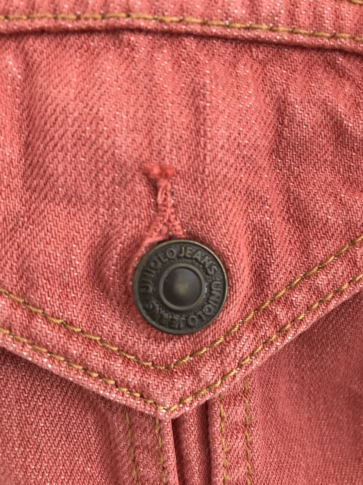 Uniqlo Uniqlo Raspberry Denim Jacket Size US L / EU 52-54 / 3 - 19 Thumbnail