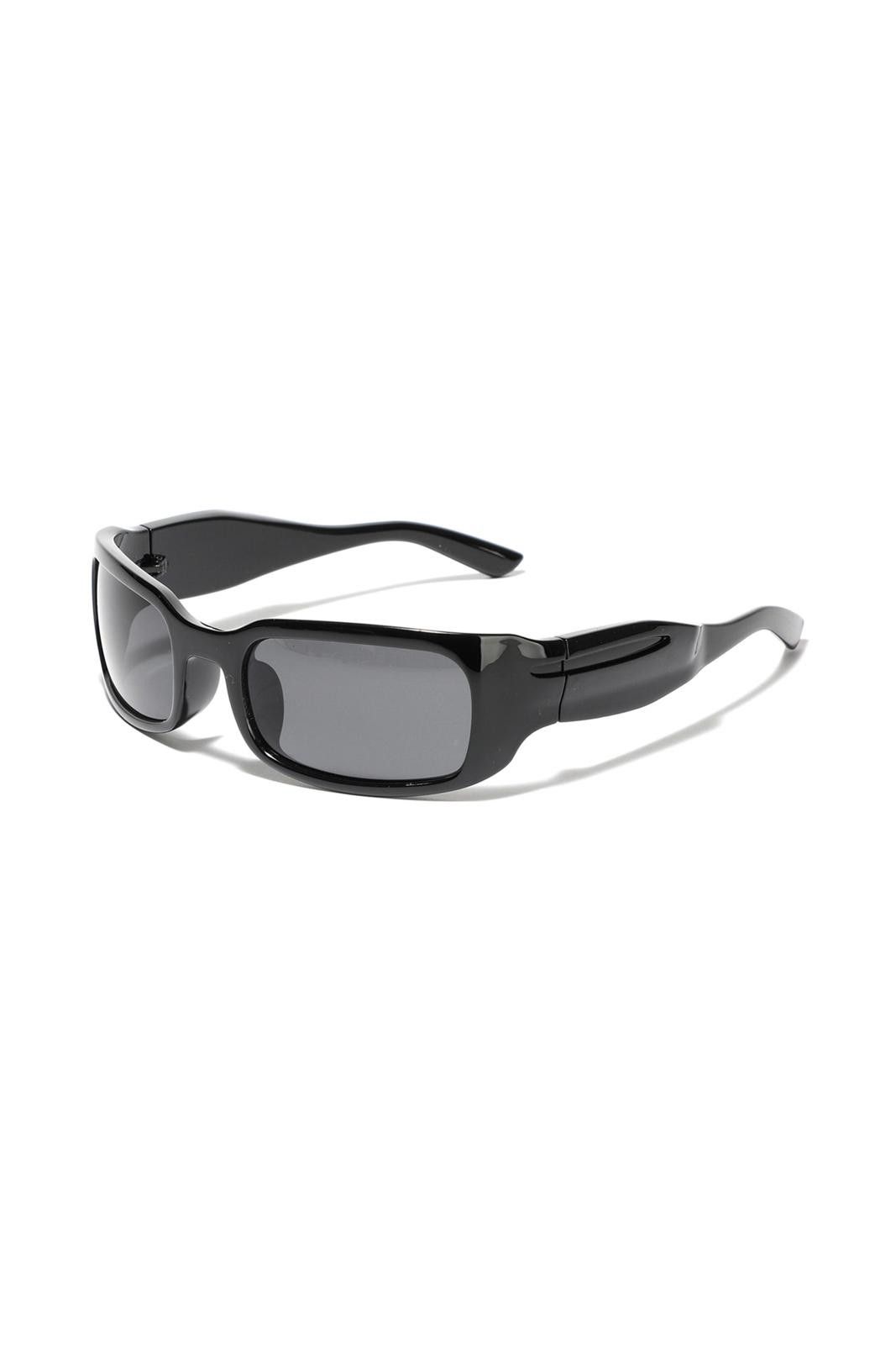 Japanese Brand Vtg Vintage Y2k Avant Garde Black Rectangle Sunglasses OS Size ONE SIZE - 1 Thumbnail