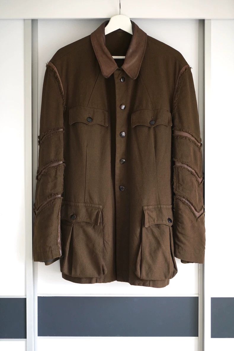 Yohji Yamamoto Yohji Yamamoto Kangaroo Skin Military Style Jacket Size US S / EU 44-46 / 1 - 1 Thumbnail