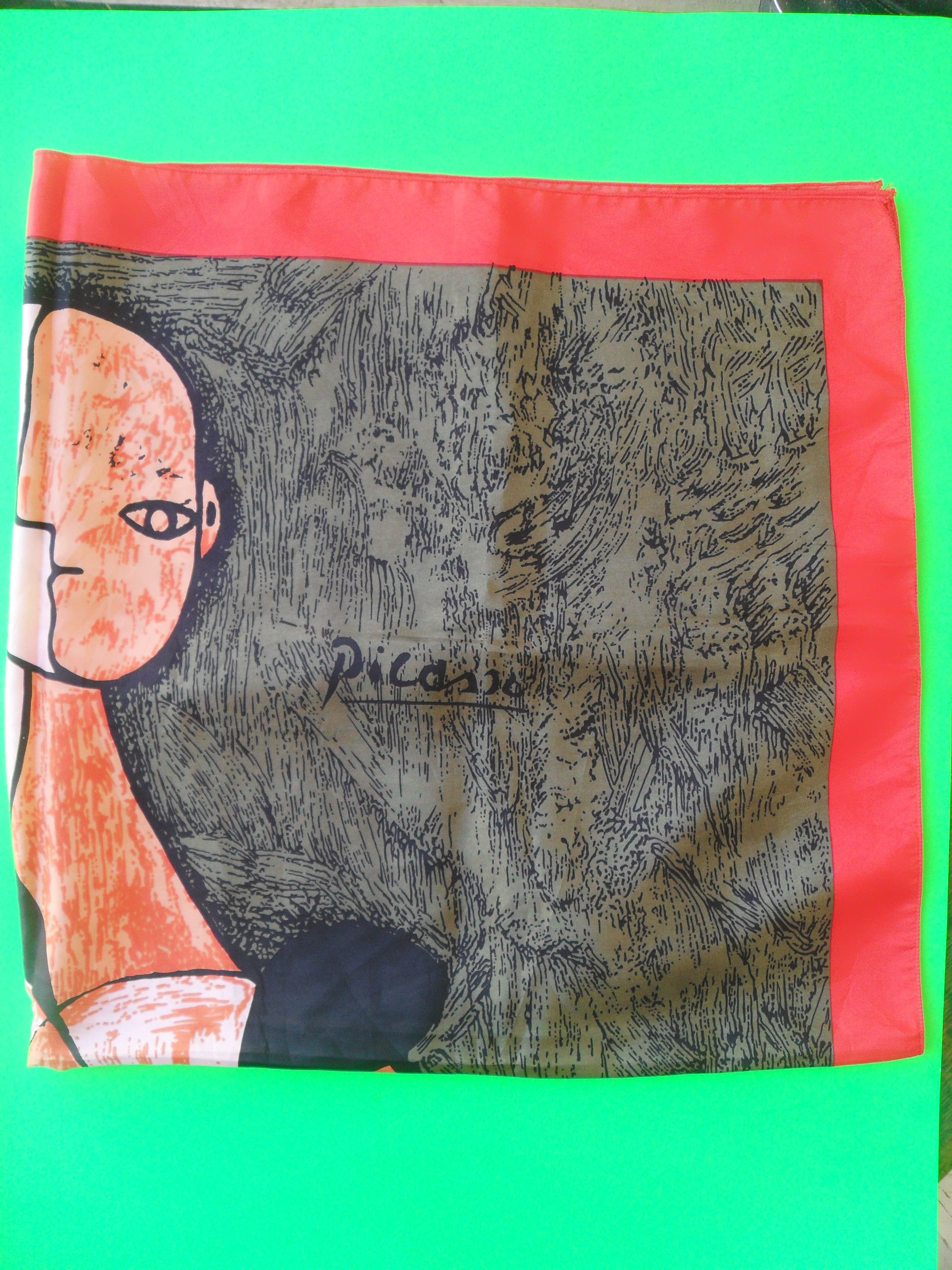 Other Authentic vintage Art "Picasso" scarf. Size ONE SIZE - 2 Thumbnail