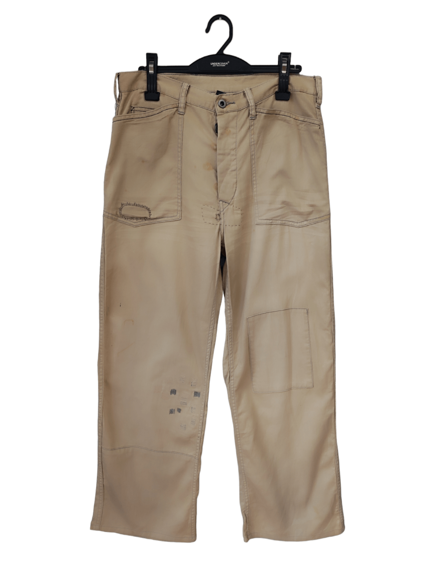 Polo Ralph Lauren × Vintage Rusty Reconstructed Easy Pants Beige buckle pants W 33 Size US 33 - 1 Thumbnail