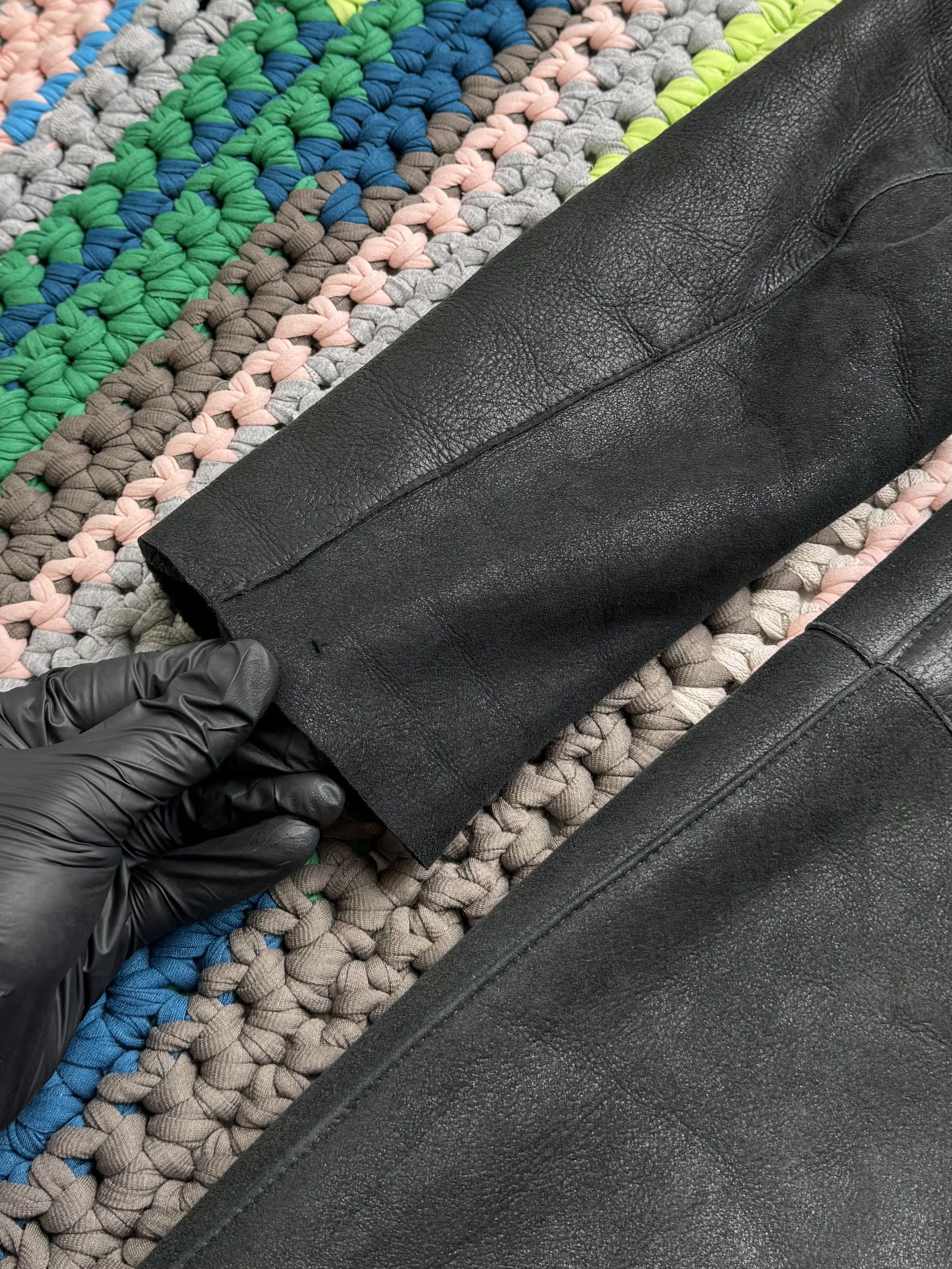 Japanese Brand Vintage Real Sheepskin Hooded Coat (ET1)(D15) Size M / US 6-8 / IT 42-44 - 8 Thumbnail