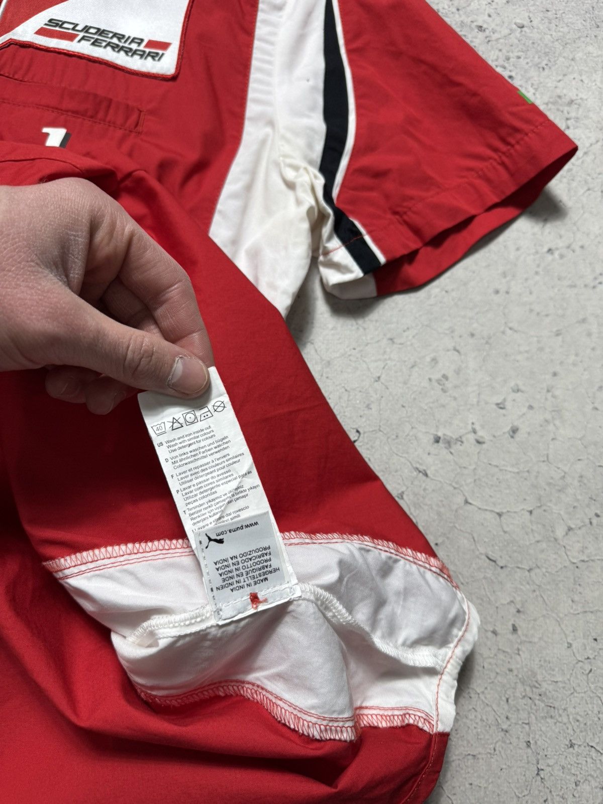 Puma Puma Ferrari Racing Vintage Button Up Shirt Size L Red Size US L / EU 52-54 / 3 - 8 Thumbnail