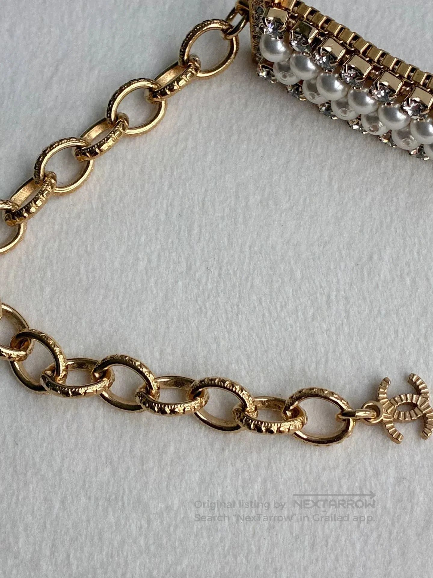 Chanel Chanel 21A Pearl Diamond Choker. Size ONE SIZE - 6 Thumbnail