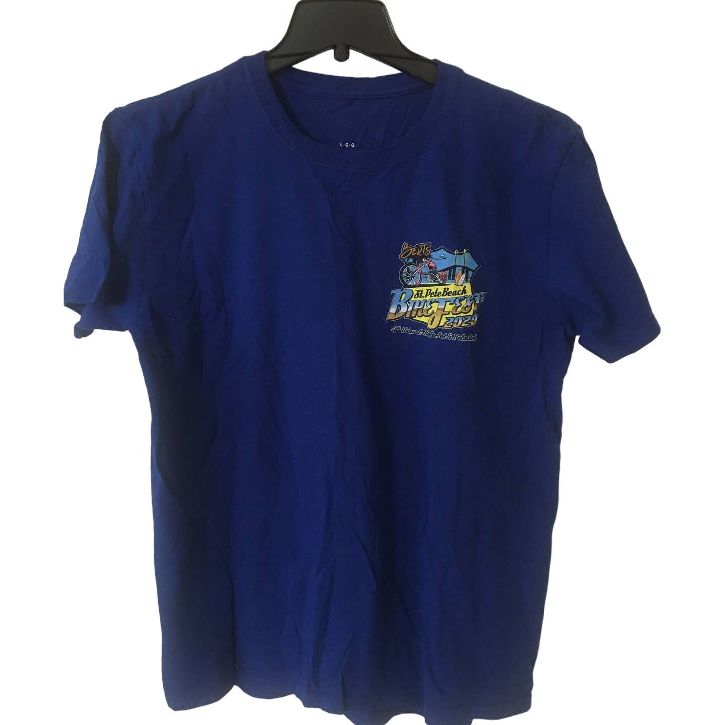 Other Bert’s St. Pete Beach Bike Fest 2020 4th. Annual Lg T-shirt Size US L / EU 52-54 / 3 - 1 Thumbnail