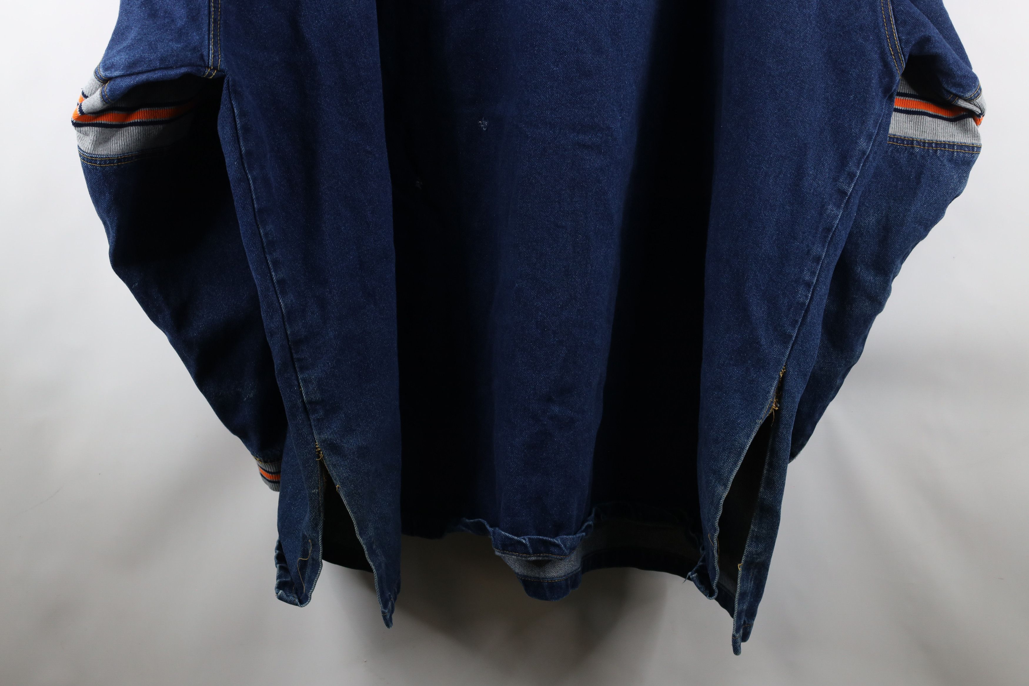 Vintage Vintage 90s Streetwear Half Zip Pullover Denim Jacket USA Size US XXL / EU 58 / 5 - 16 Thumbnail