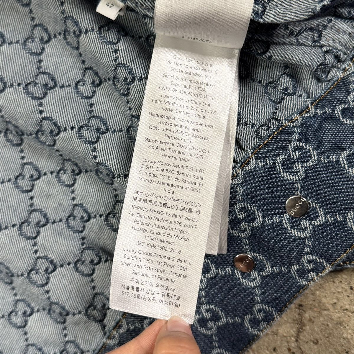 Gucci Gucci Denim Monogram Jacket Size US S / EU 44-46 / 1 - 16 Thumbnail
