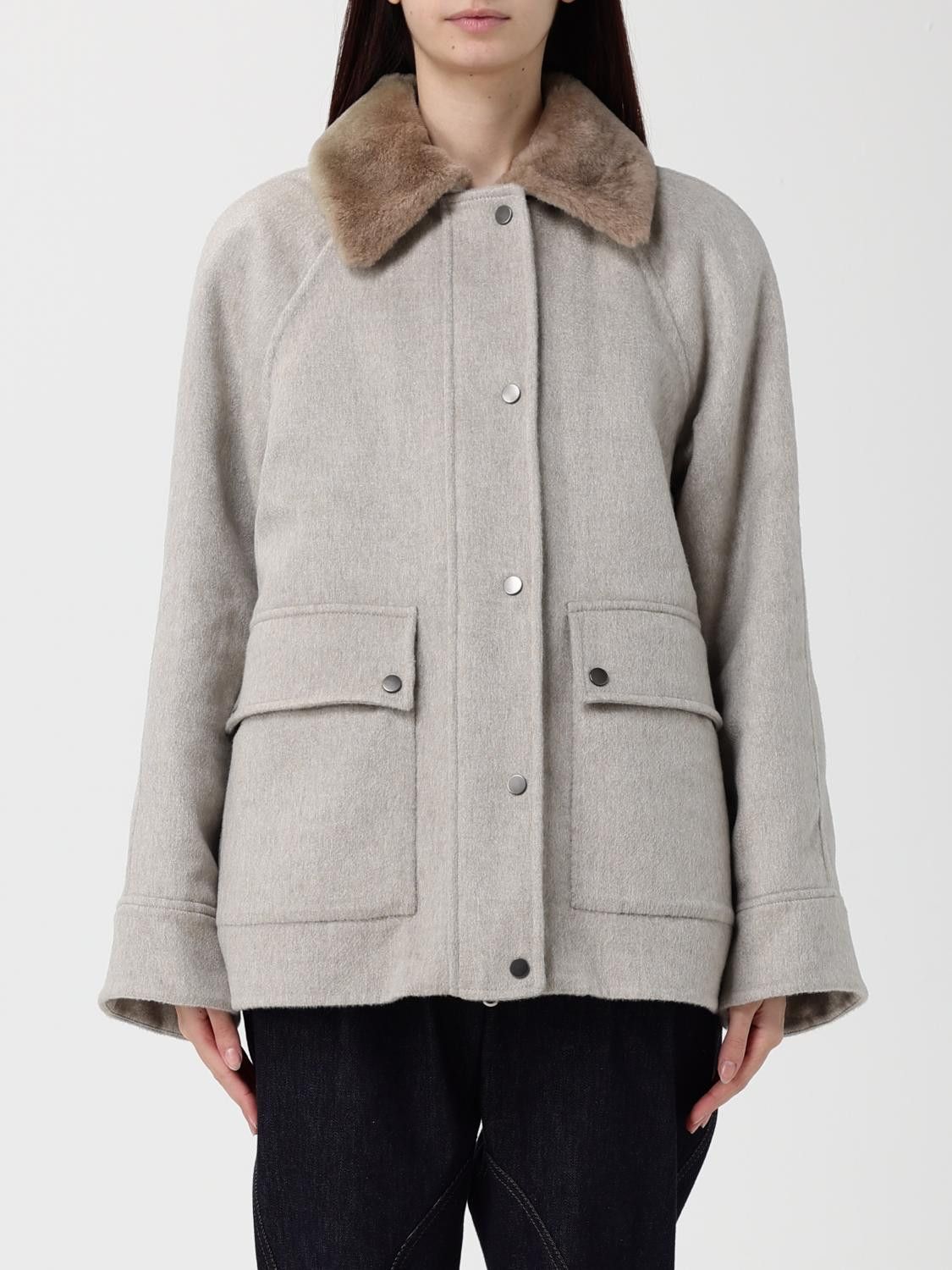 Brunello Cucinelli Brunello Cucinelli Jacket Woman Beige Size XS / US 0-2 / IT 36-38 - 1 Thumbnail