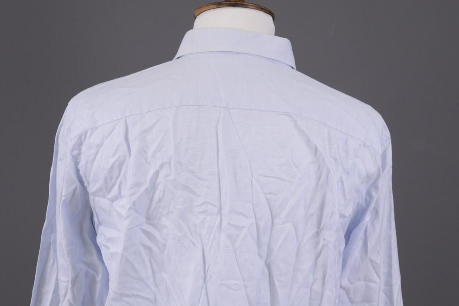 Ermenegildo Zegna Ermenegildo Zegna Regualr Fit Blue Shirt Size 43 / 17 Size US M / EU 48-50 / 2 - 11 Thumbnail