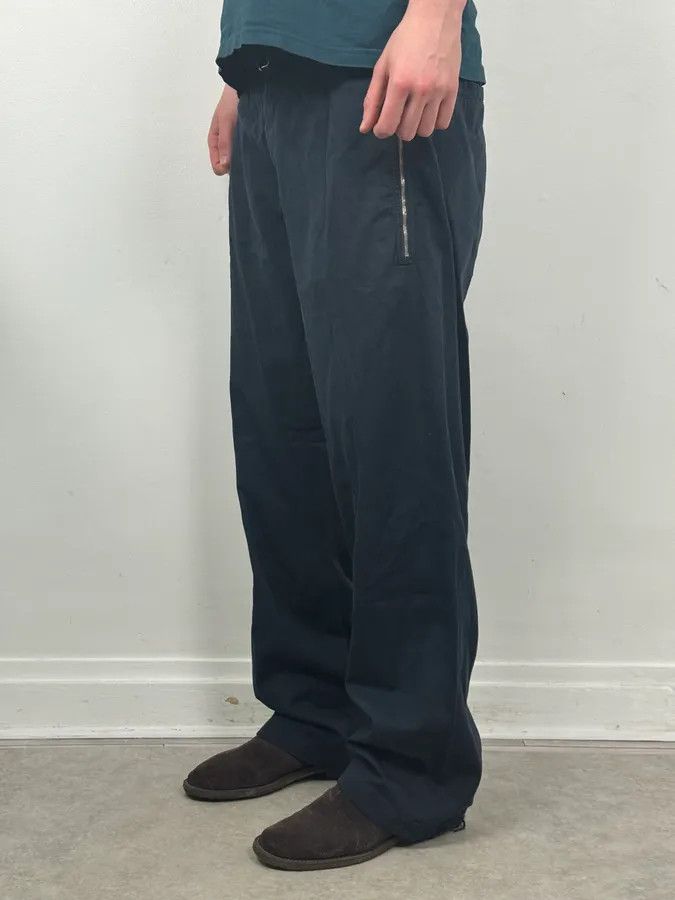 Dries Van Noten Dries Van Noten Navy Minimalist Belted Cozy Pants Size US 34 / EU 50 - 3 Thumbnail