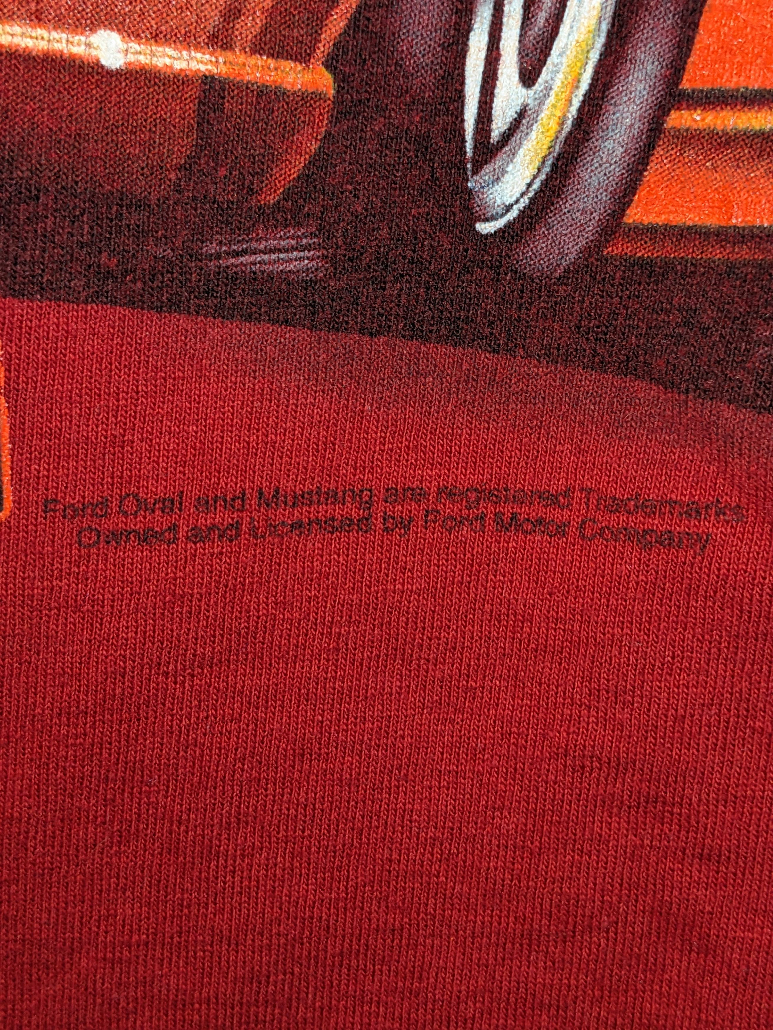 Mustang × Vintage Vintage Y2K Mustang Legendary Muscle Racing Speedway T-Shirt Size US XXL / EU 58 / 5 - 3 Thumbnail