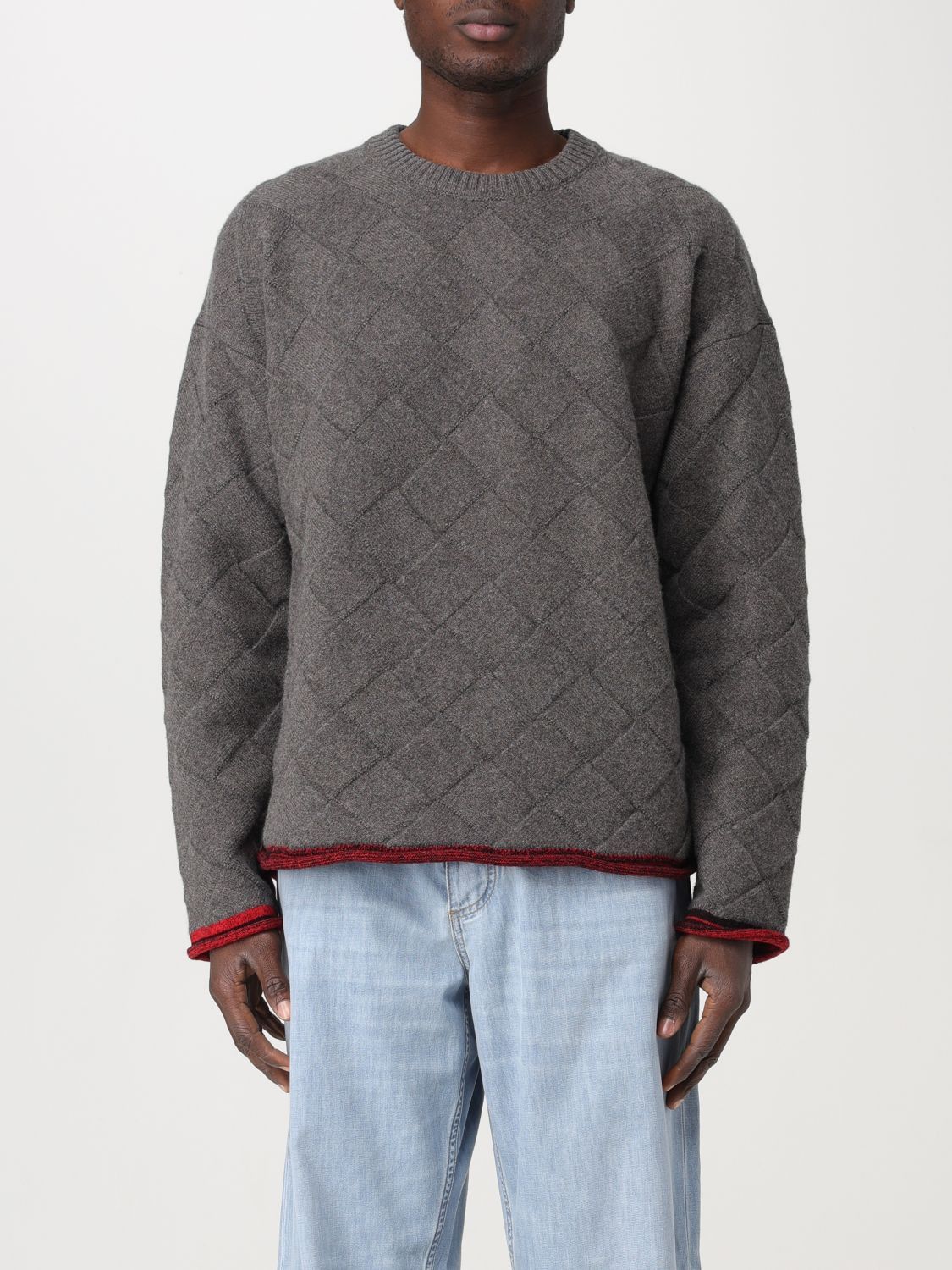 image of Bottega Veneta Sweater Men Grey (Size Small)