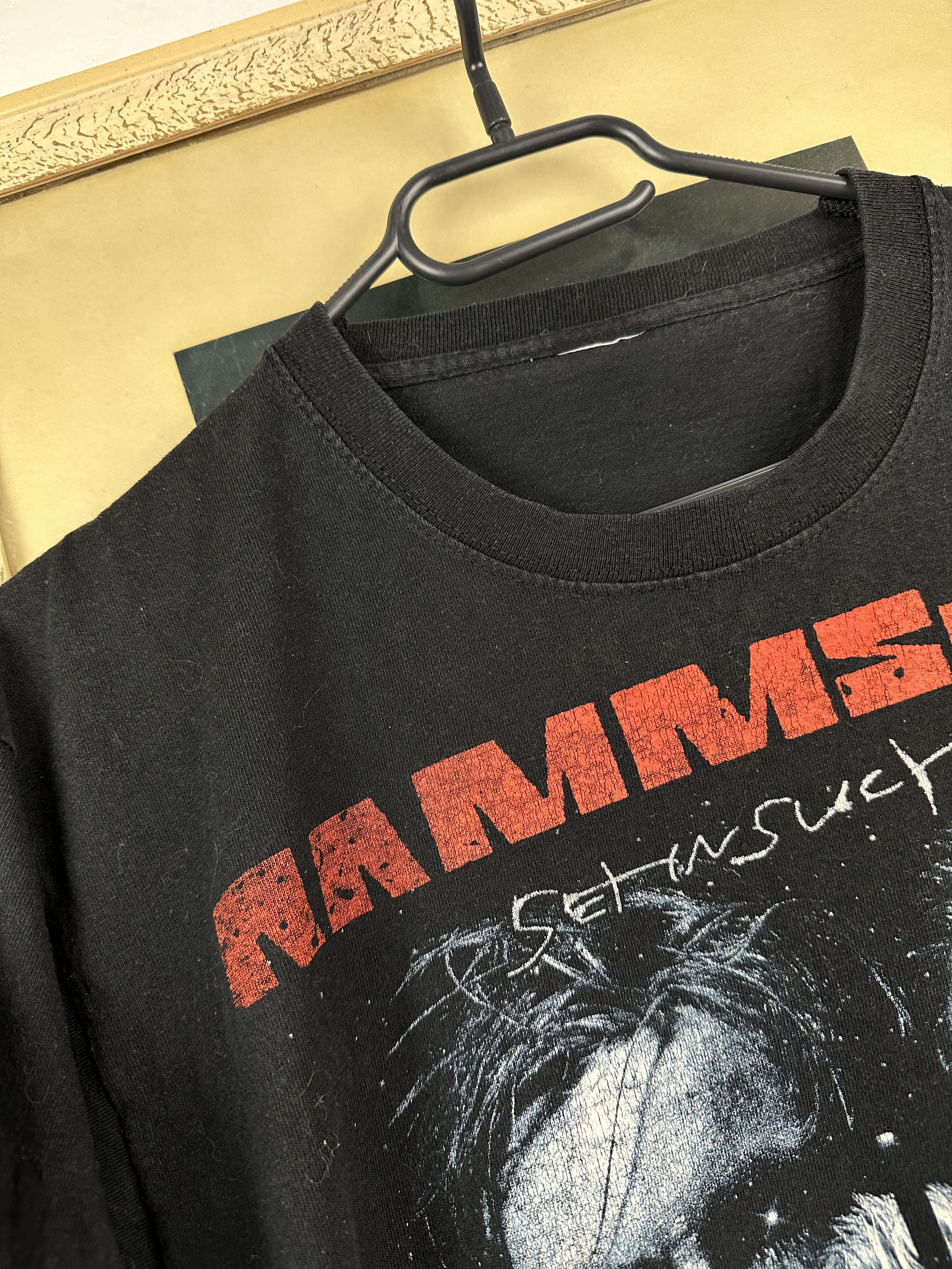 Band Tees × Vintage Vintage Rammstein Band Rare Shirt Tee Hype Jersey Size US L / EU 52-54 / 3 - 4 Thumbnail