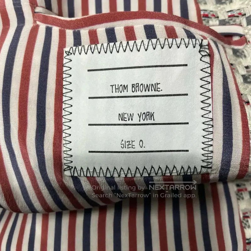 Thom Browne Thom Browne Color-block Long Coat for Women . Size XXS / US 00 / IT 34 - 6 Thumbnail