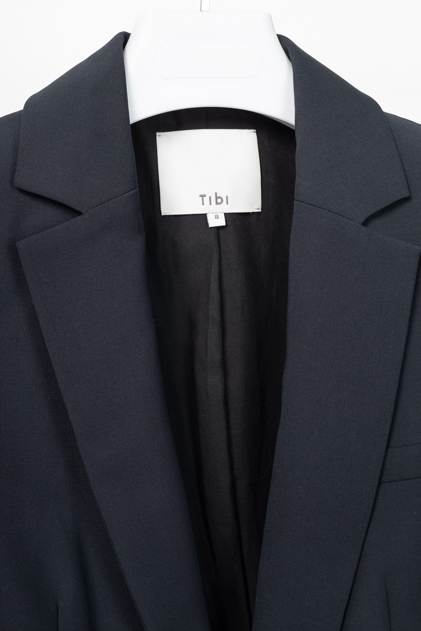 Tibi Tibi Marlon Navy Tropical-Wool Cutout-Sleeve Blazer Size M / US 6-8 / IT 42-44 - 4 Thumbnail